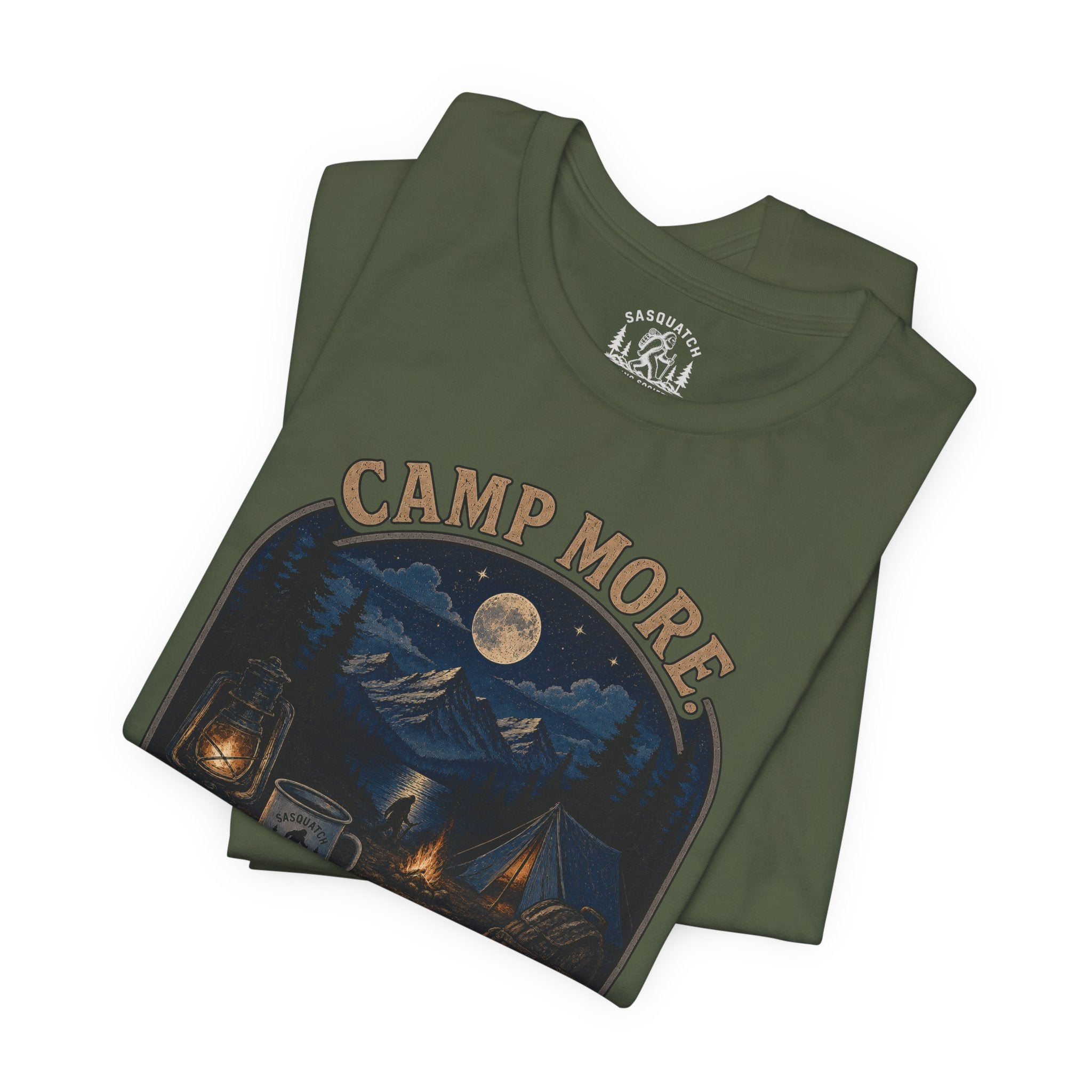 Camp More. Worry Less. Lightweight Tee