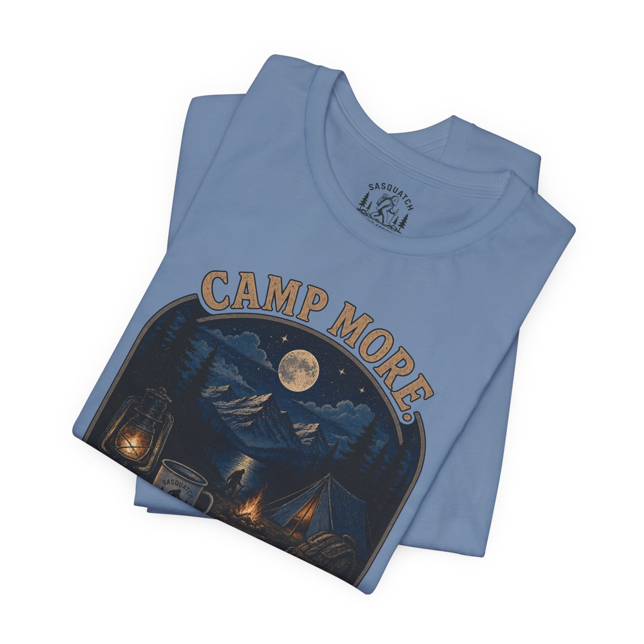 Camp More. Worry Less. Lightweight Tee