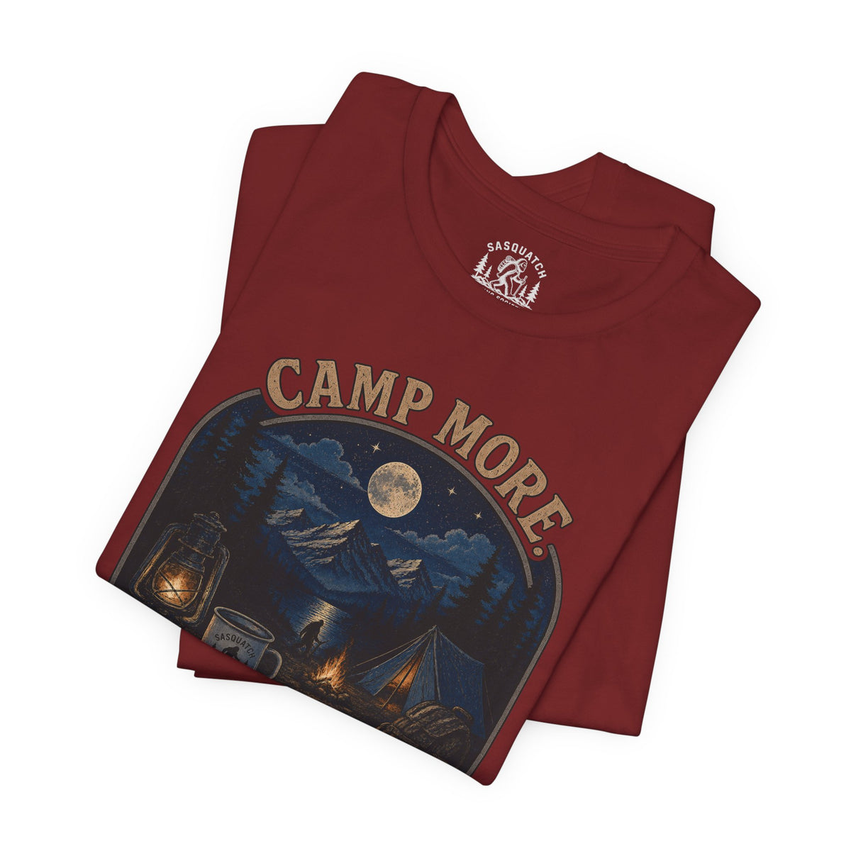 Camp More. Worry Less. Lightweight Tee