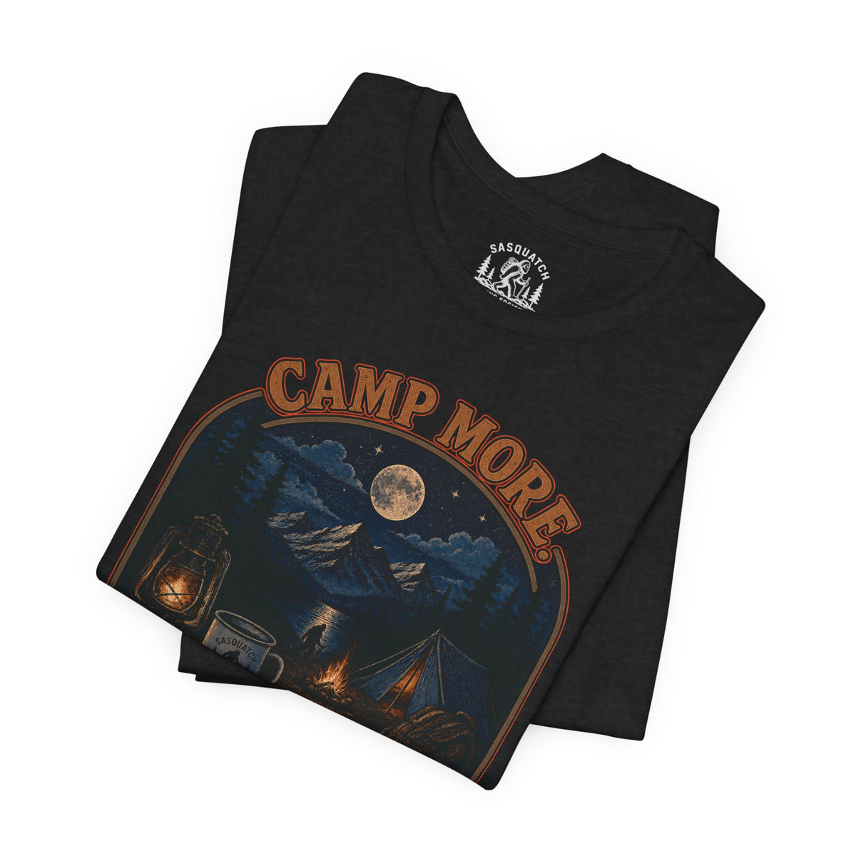 Camp More. Worry Less. Lightweight Tee