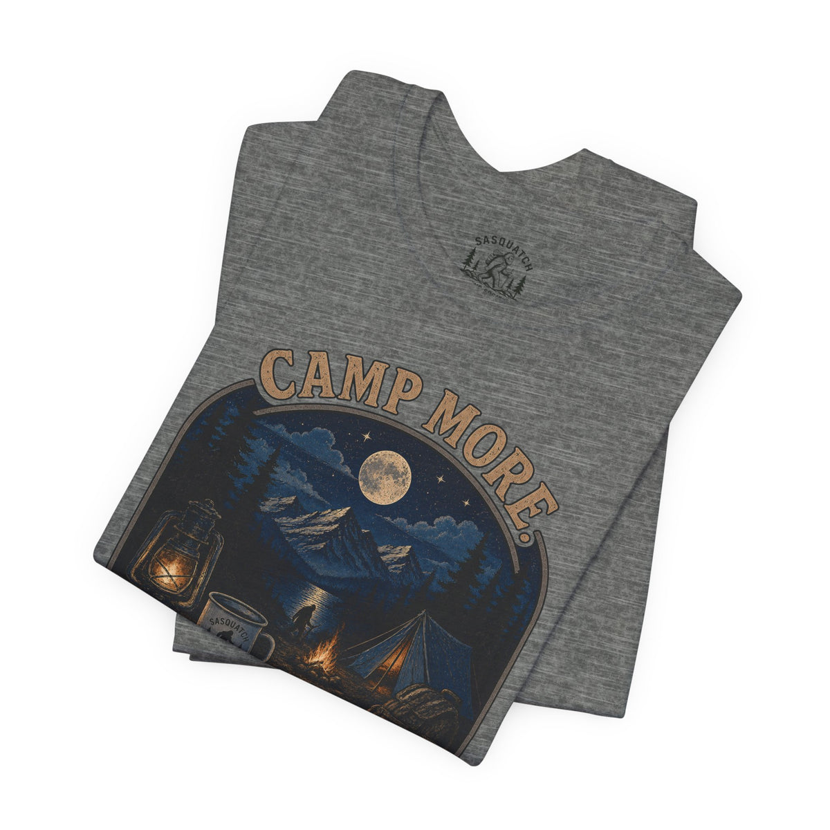 Camp More. Worry Less. Lightweight Tee