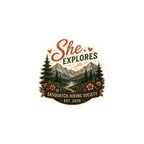 She Explores Vinyl Decal