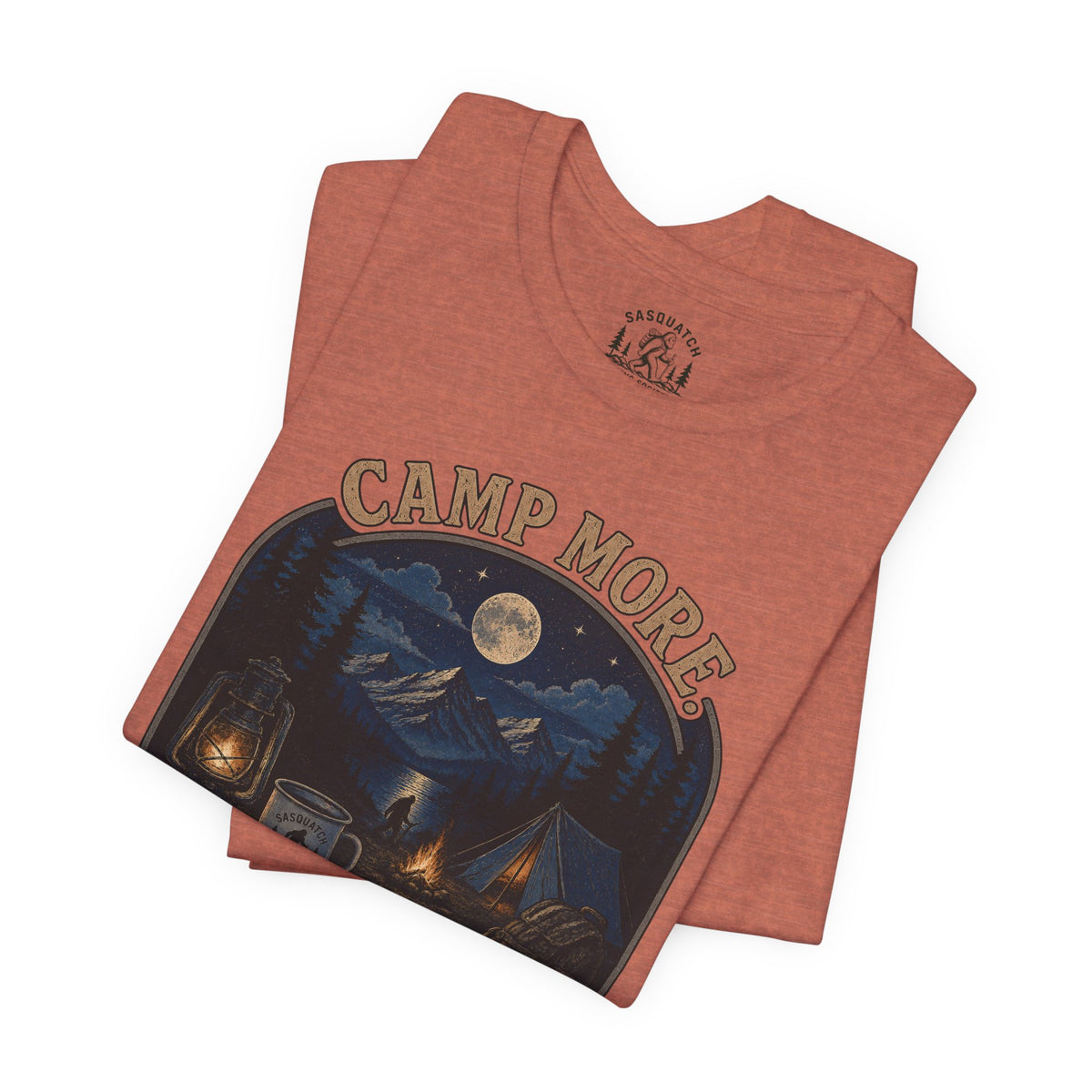 Camp More. Worry Less. Lightweight Tee