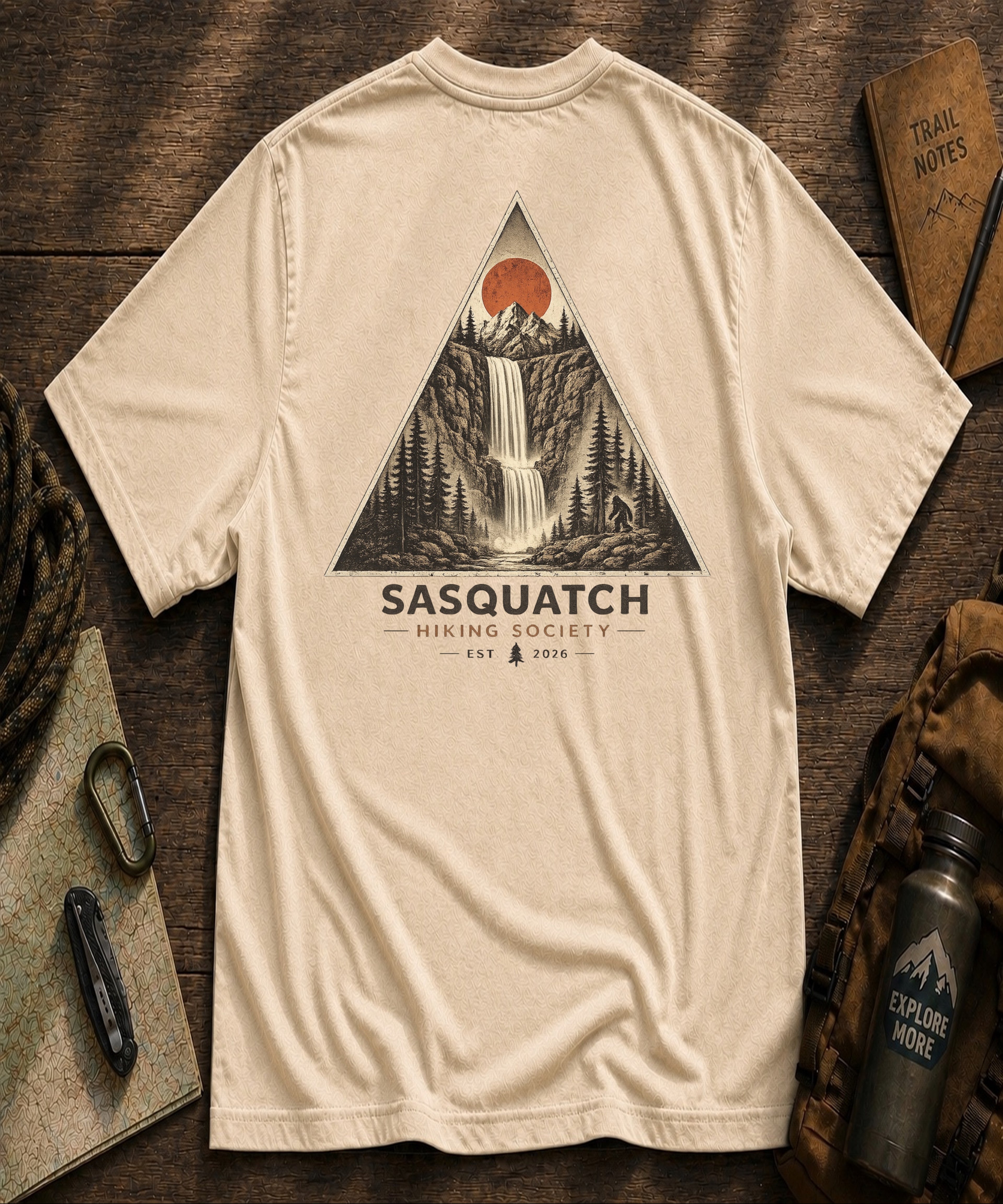 Geometric Waterfall Tee