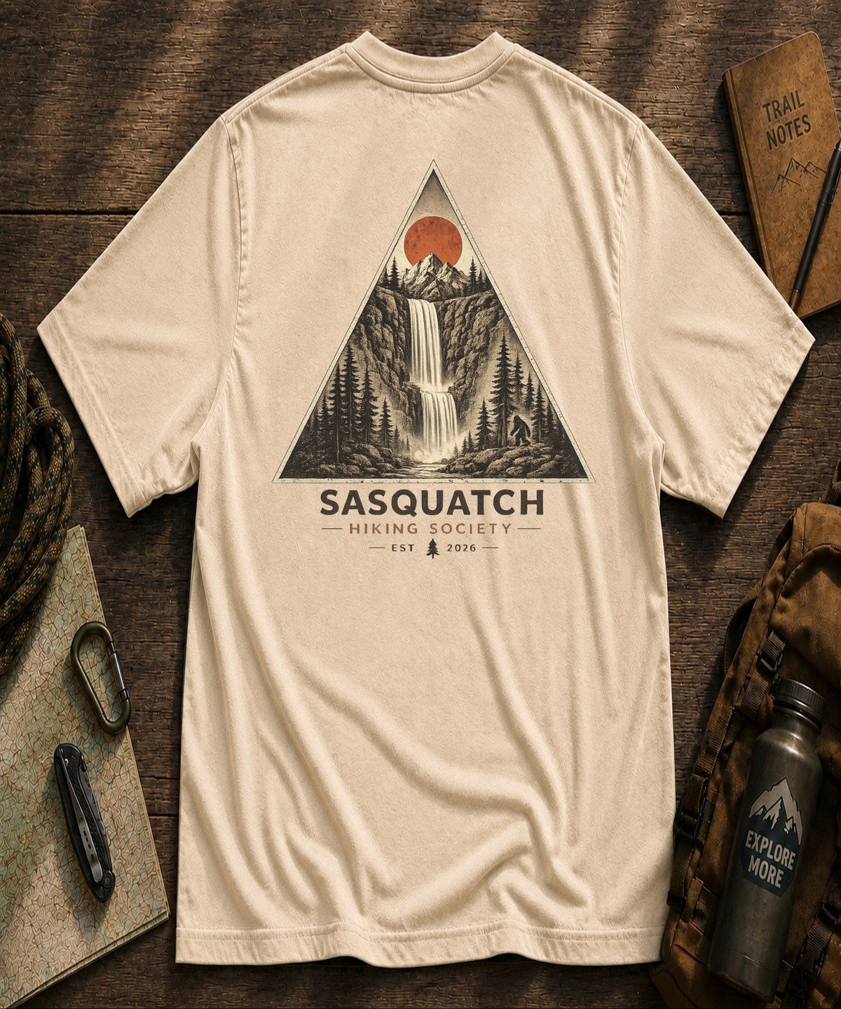 Geometric Waterfall Tee