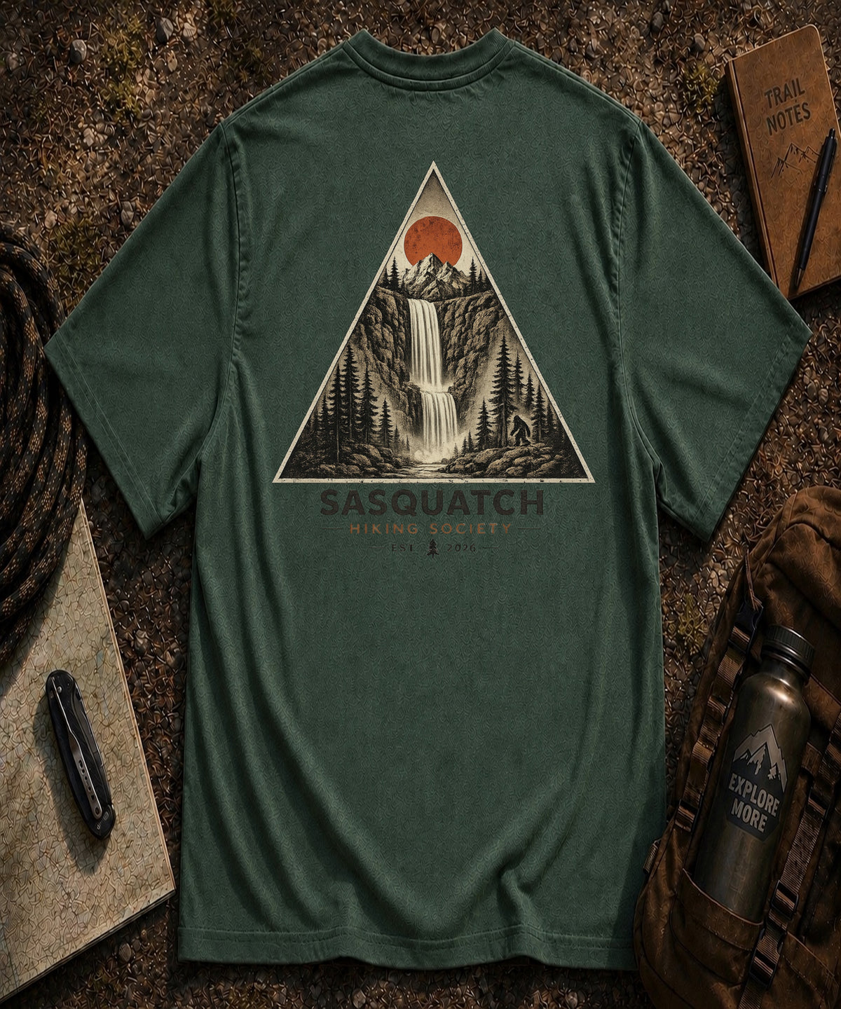 Geometric Waterfall Tee