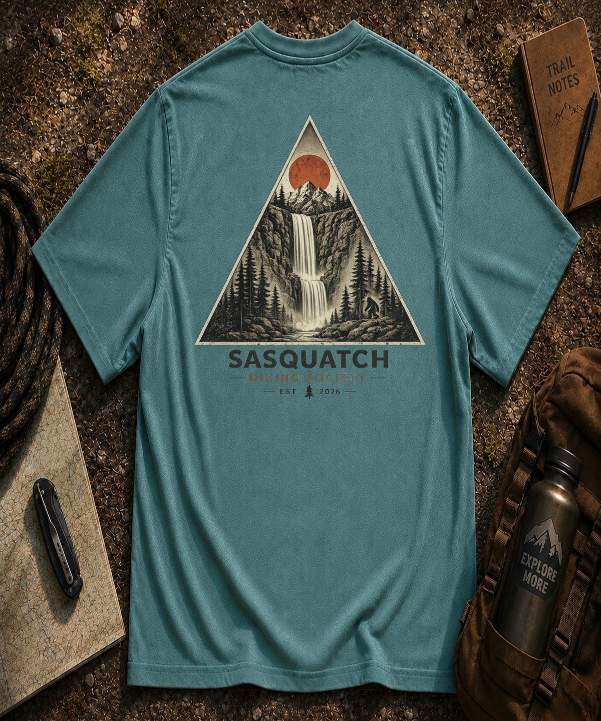 Geometric Waterfall Tee