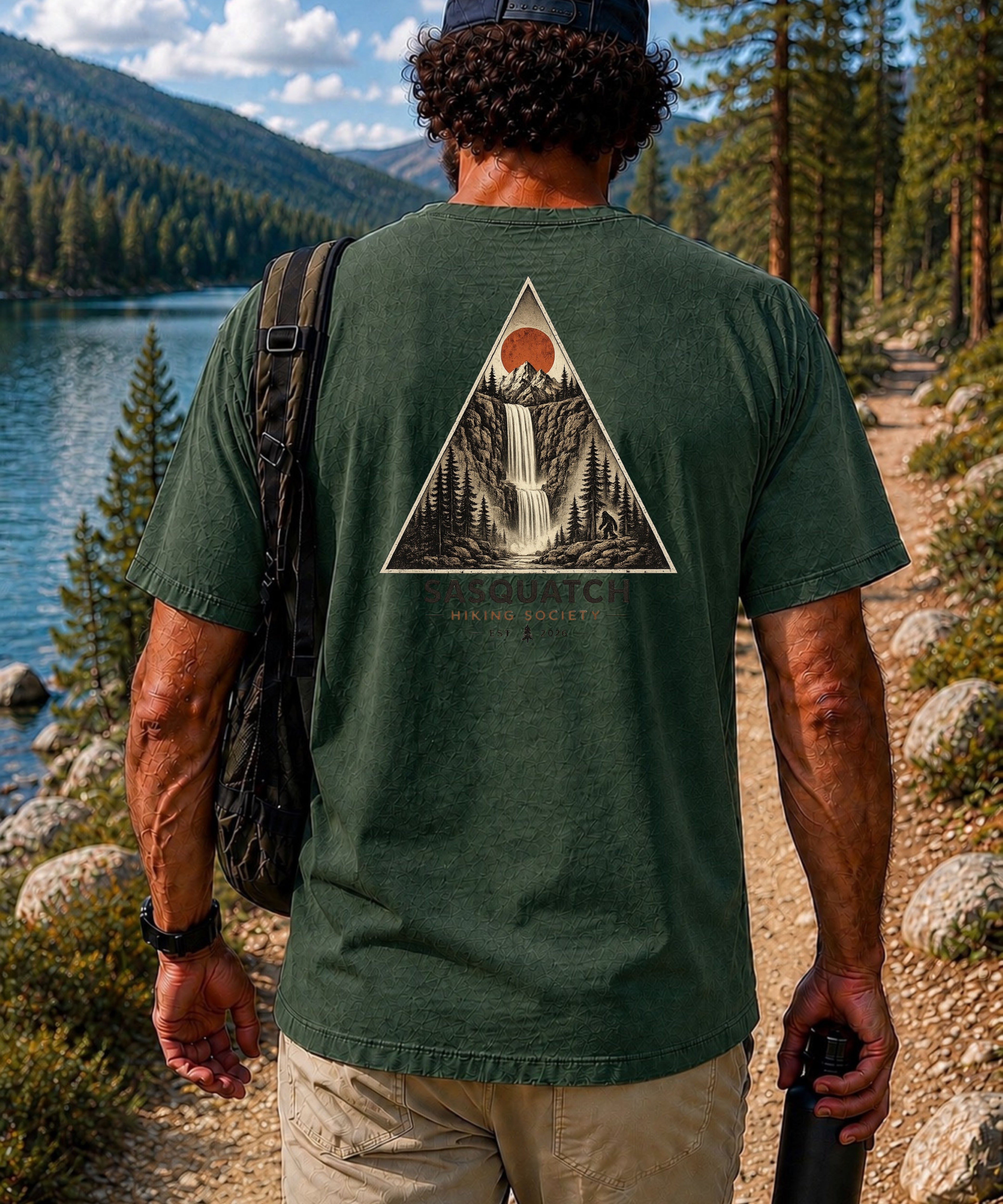 Geometric Waterfall Tee
