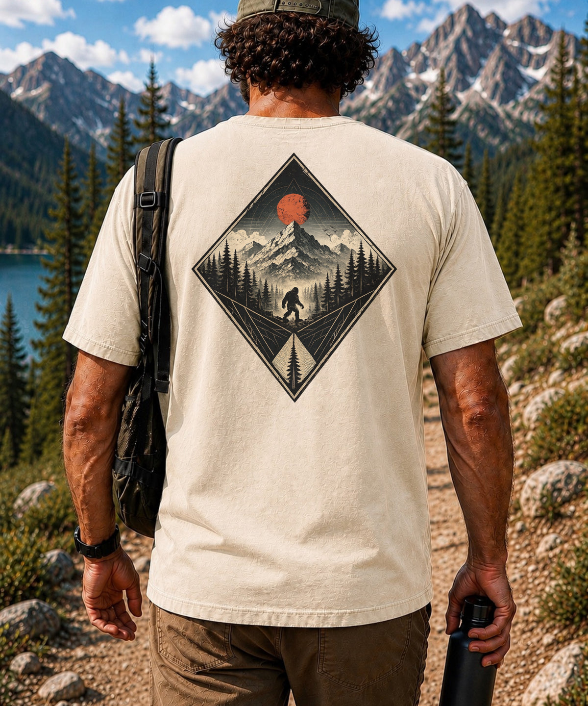 Geometric Diamond Tee