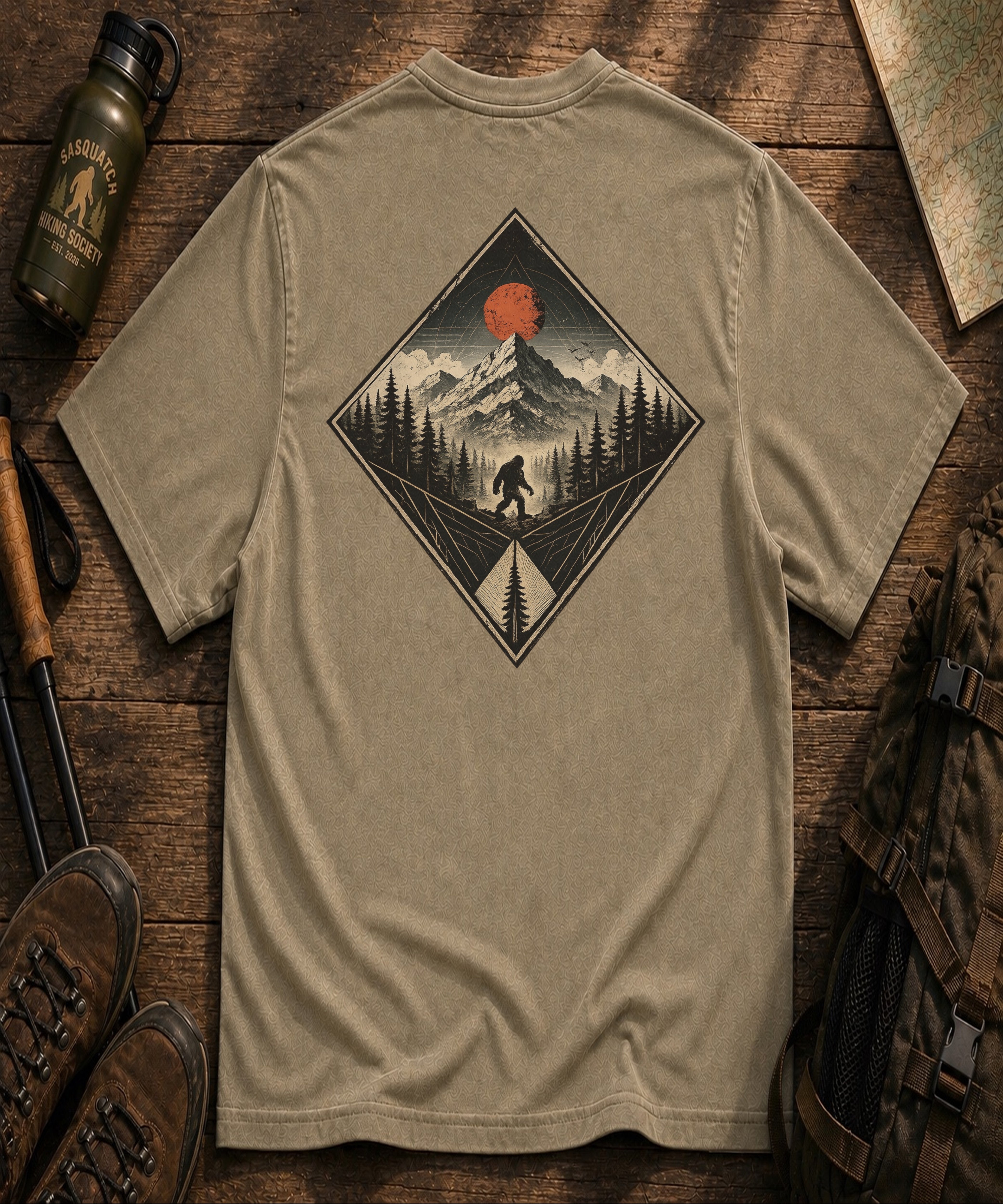 Geometric Diamond Tee