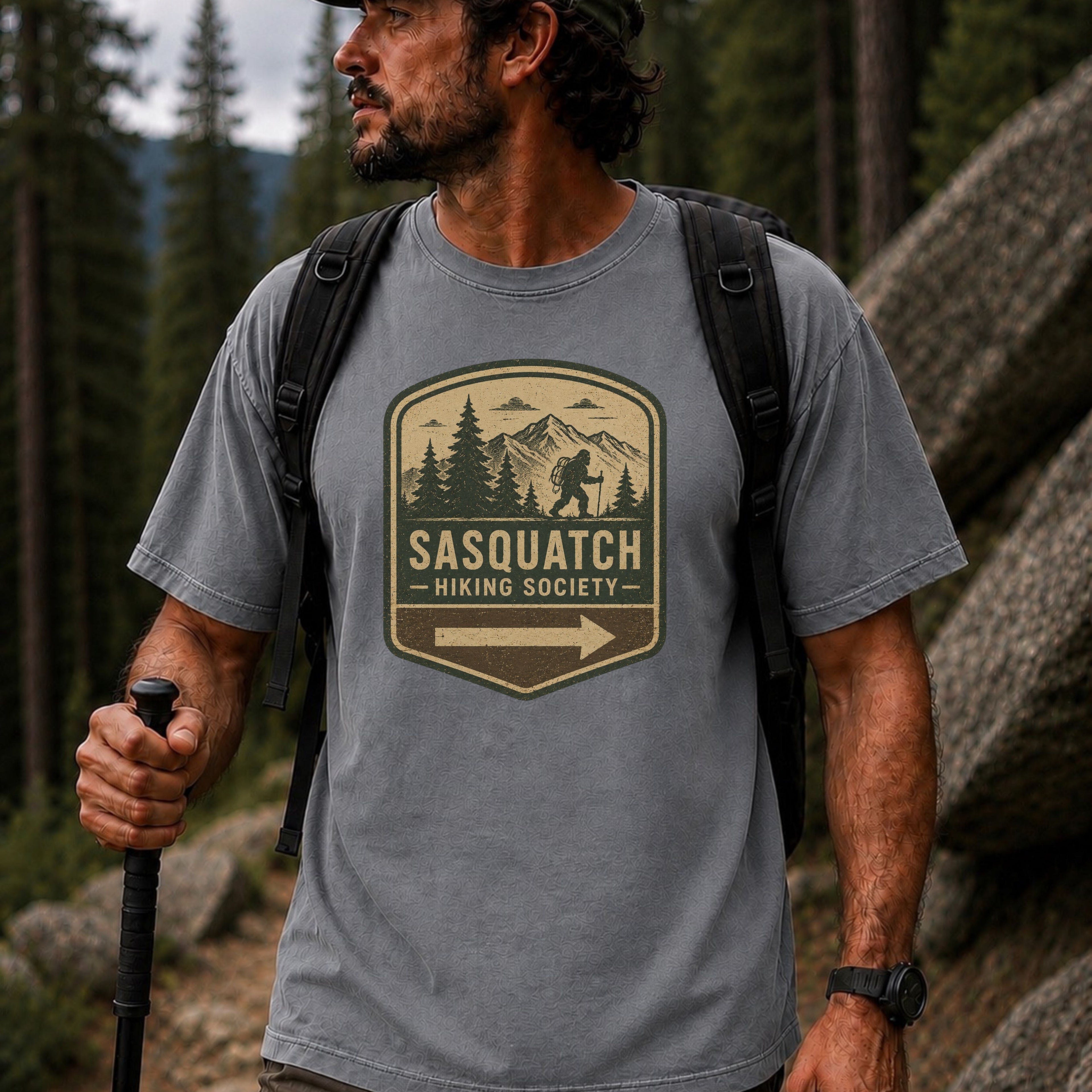 Sasquatch Trail Patch Tee