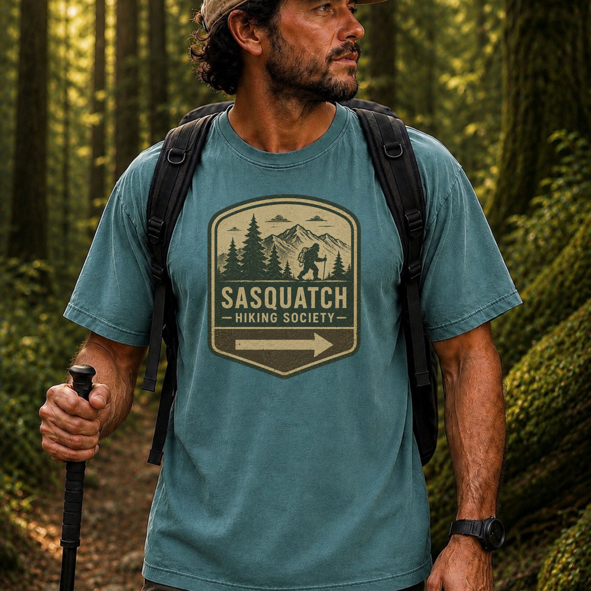 Sasquatch Trail Patch Tee