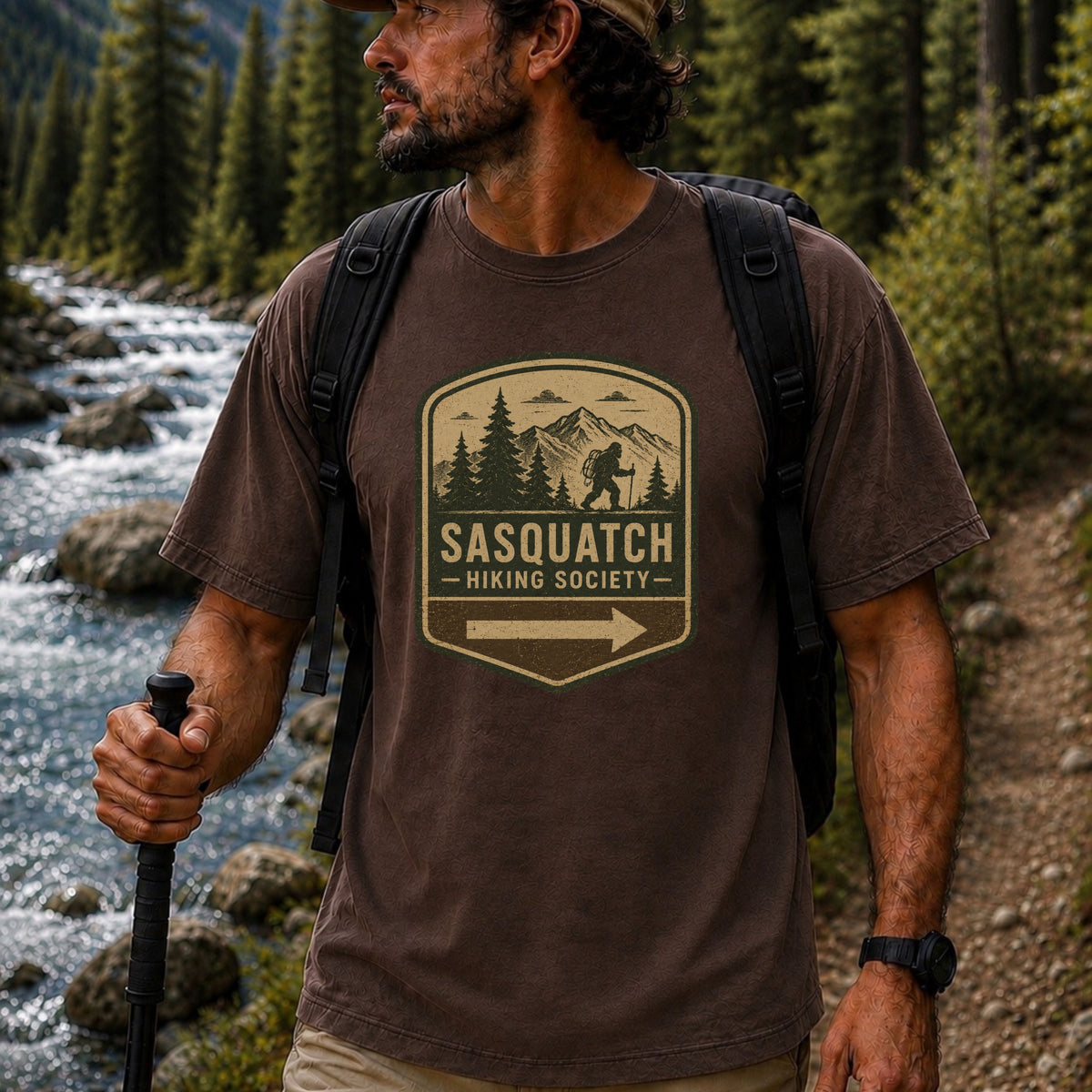 Sasquatch Trail Patch Tee