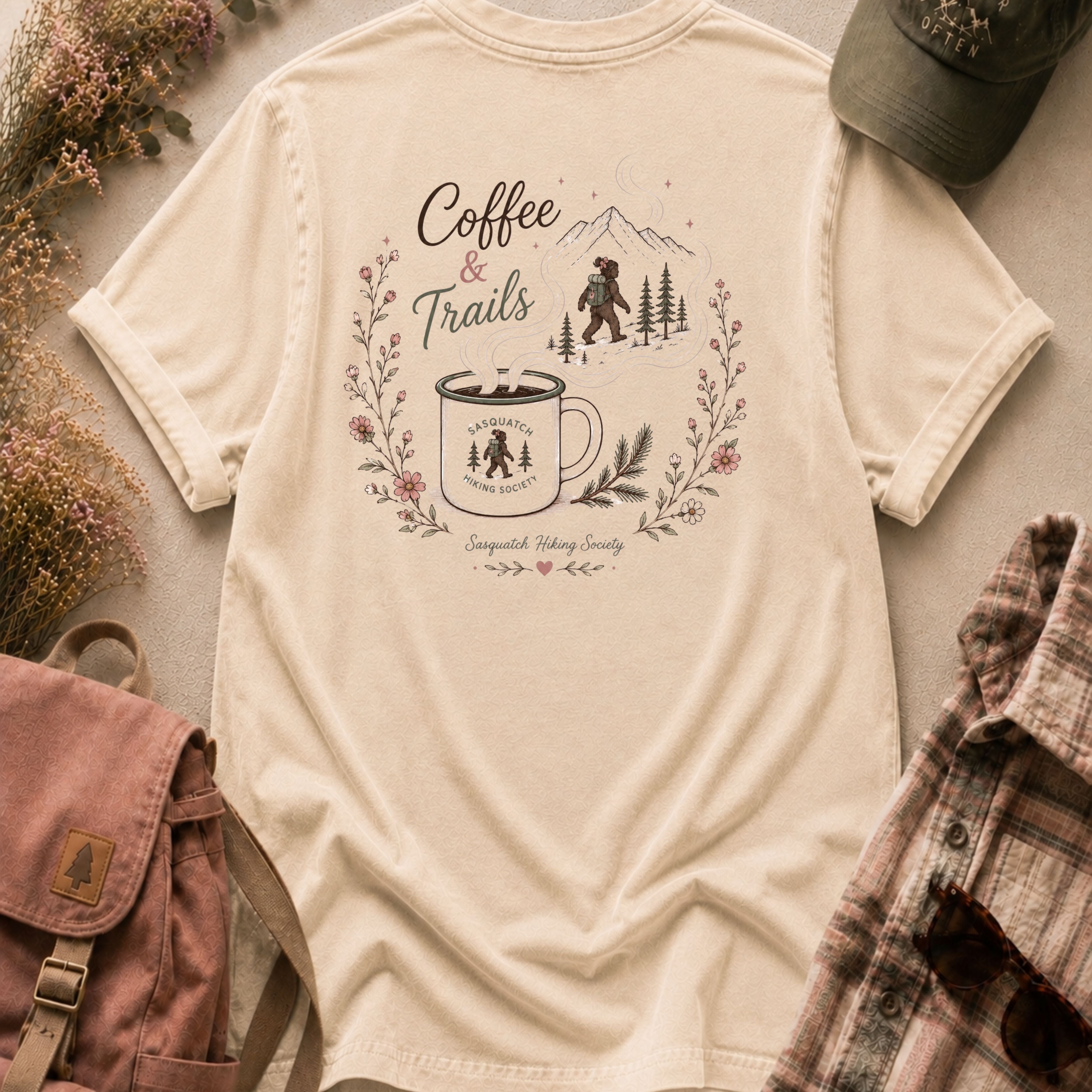 Coffee & Trails Comfort Colors Tee