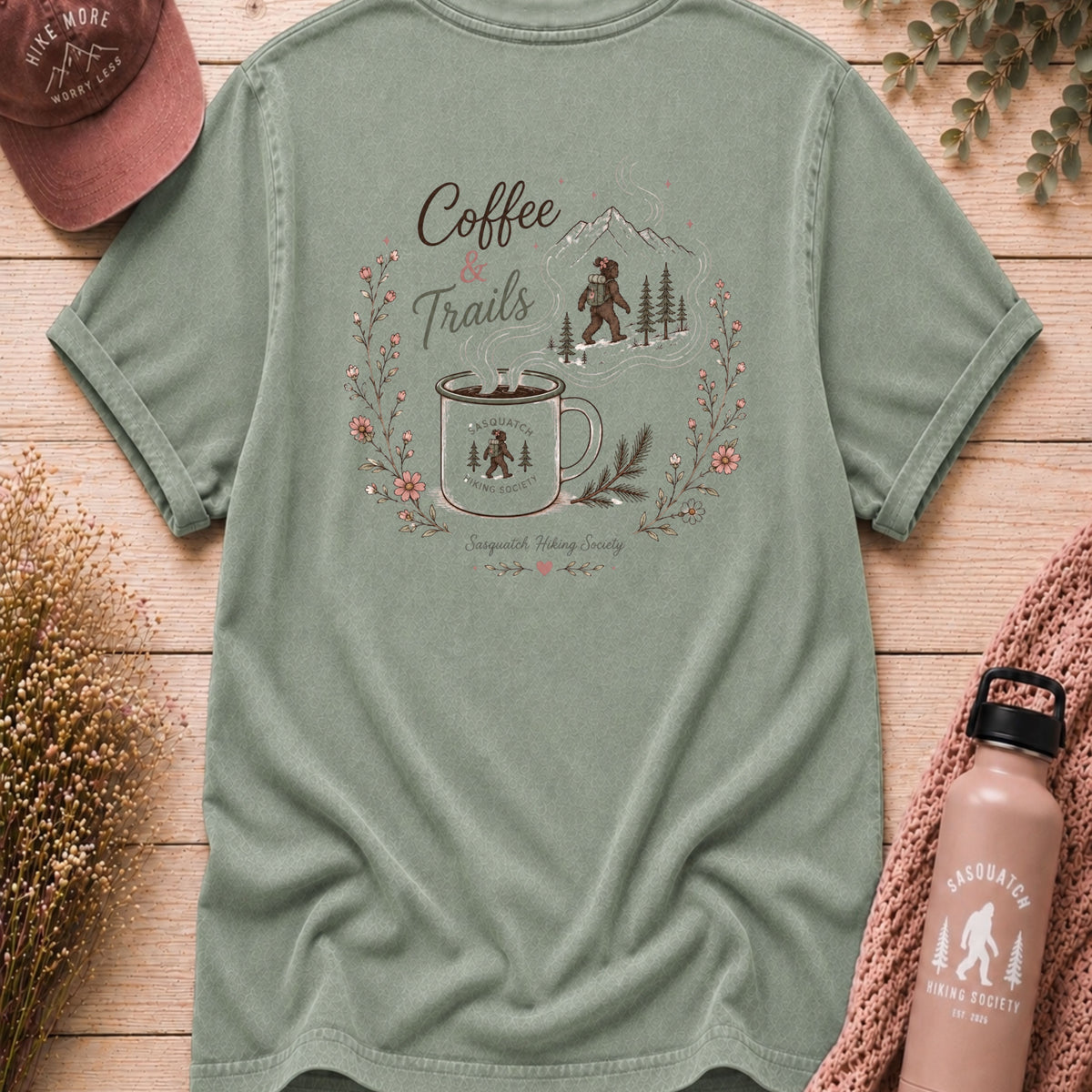 Coffee & Trails Comfort Colors Tee