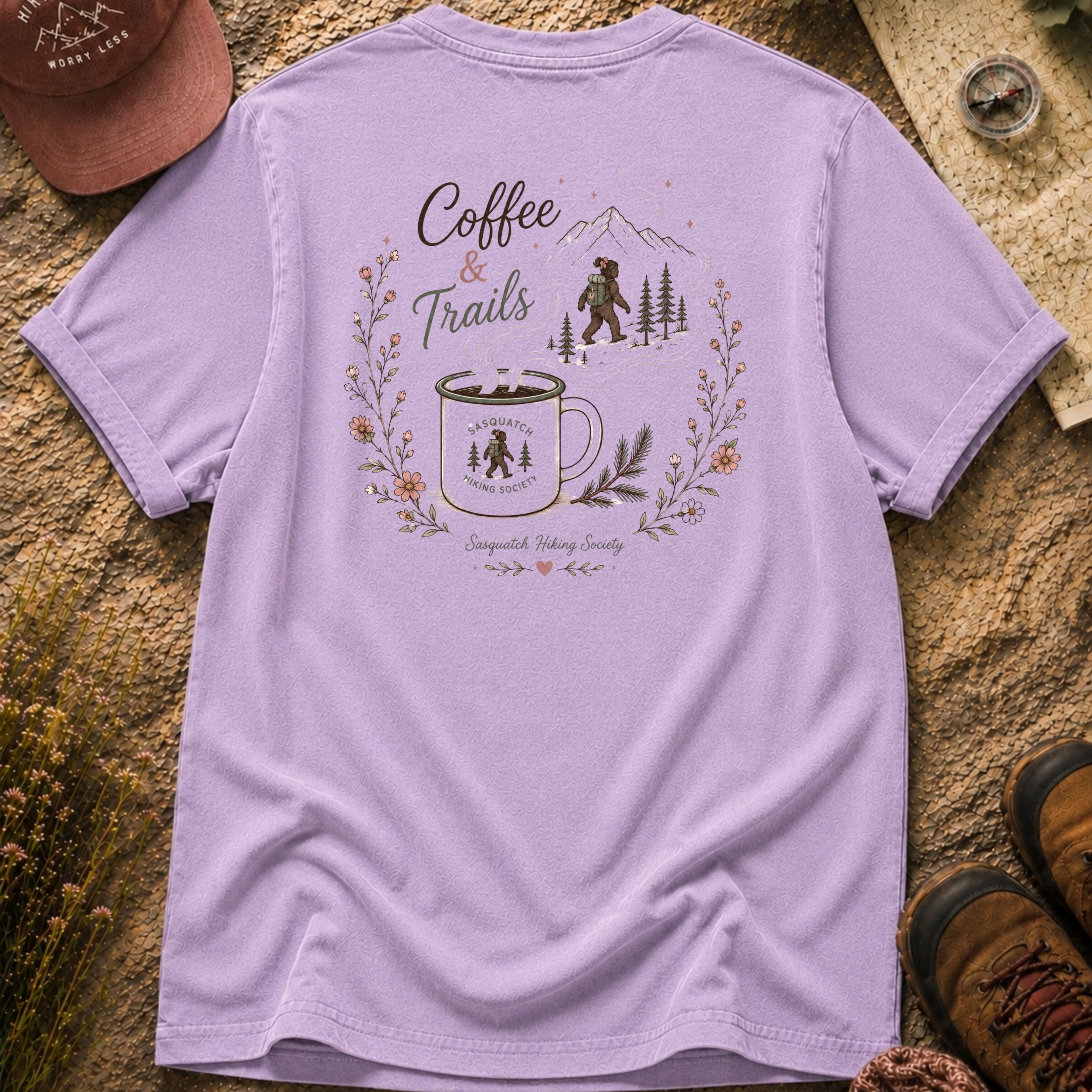 Coffee & Trails Comfort Colors Tee