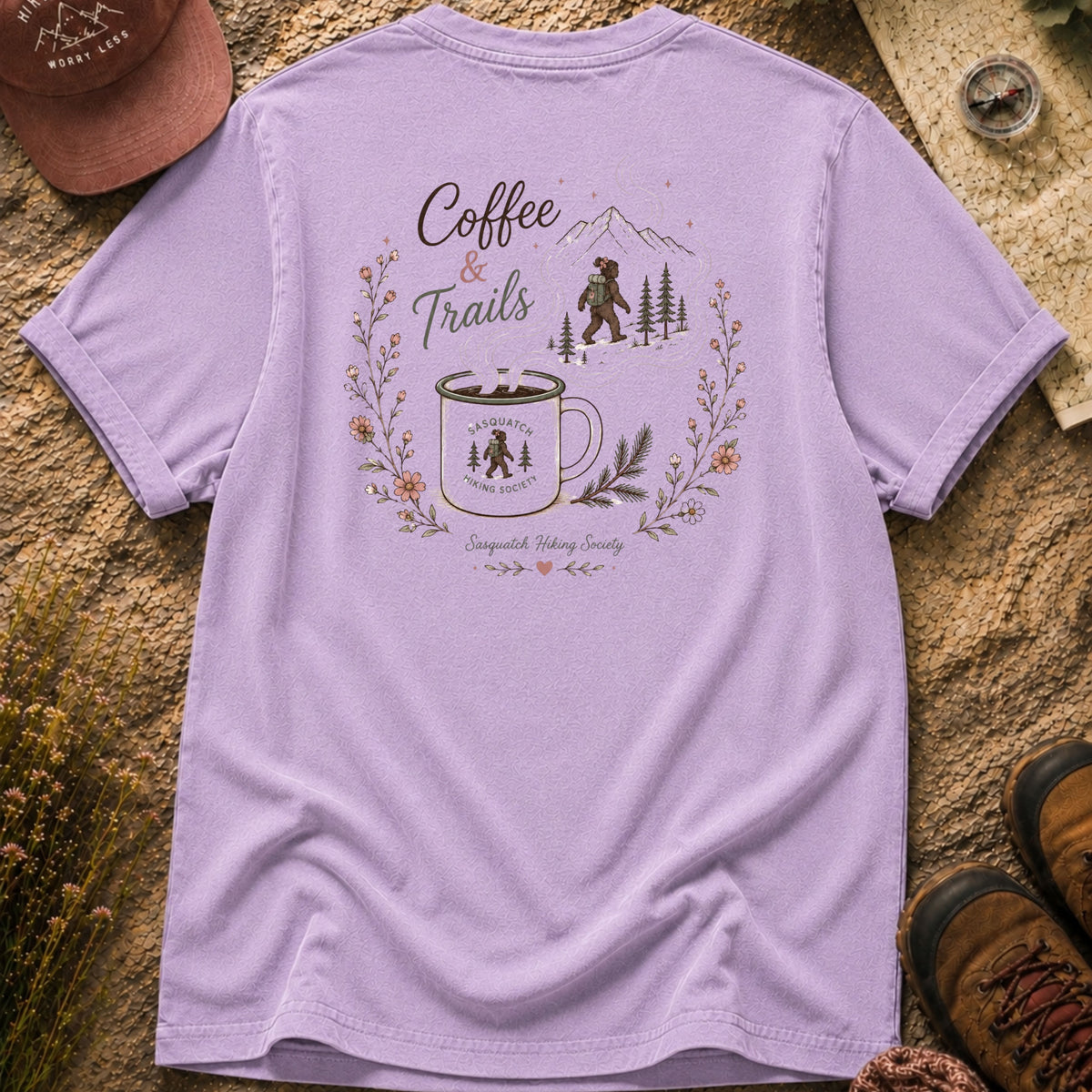 Coffee & Trails Comfort Colors Tee