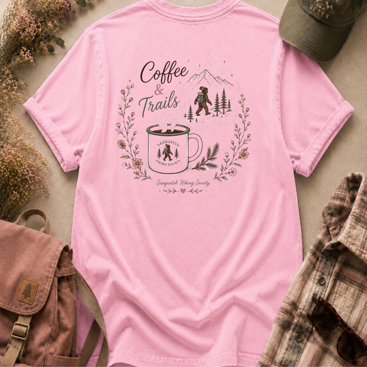 Coffee & Trails Comfort Colors Tee