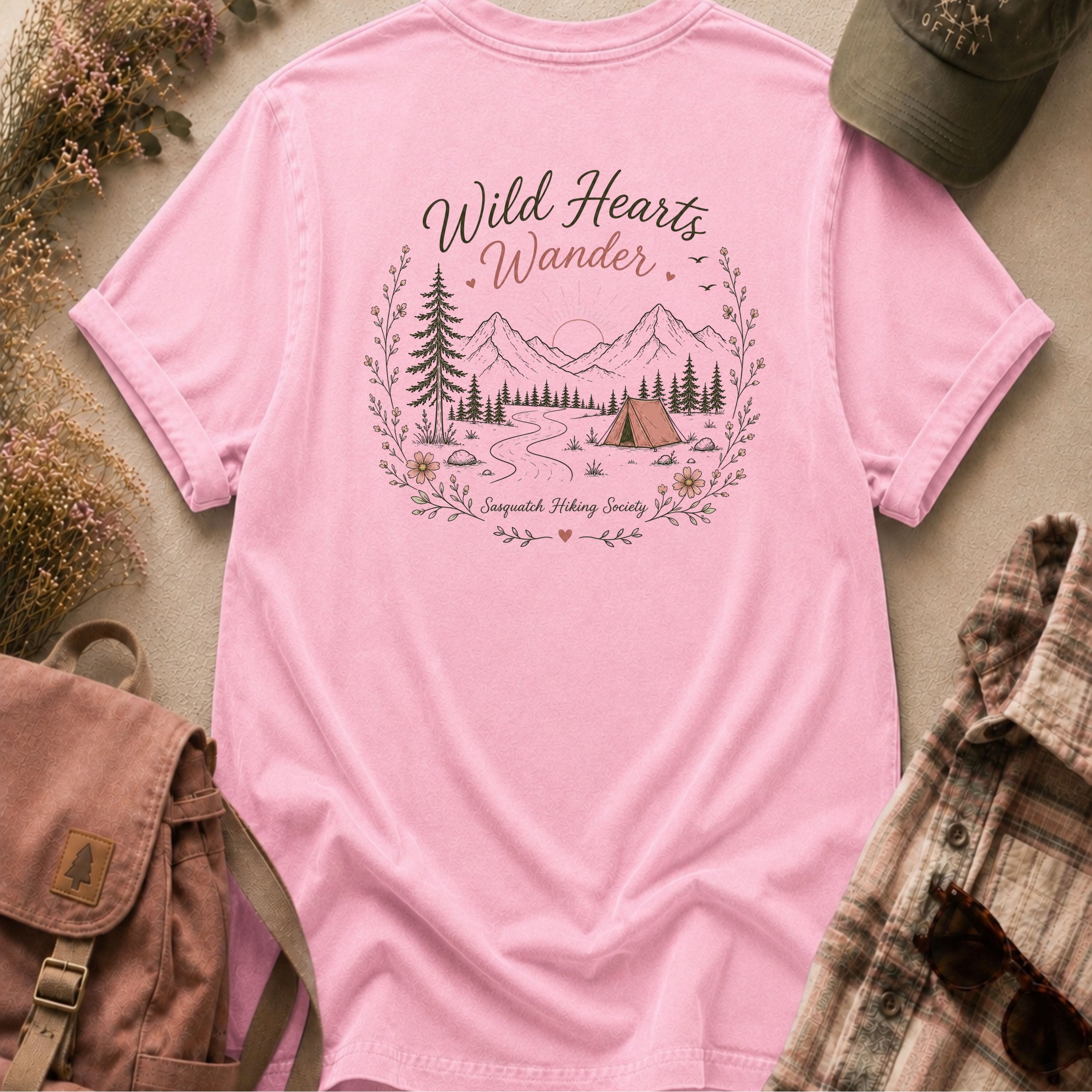 Wild Hearts Wander Comfort Colors Tee