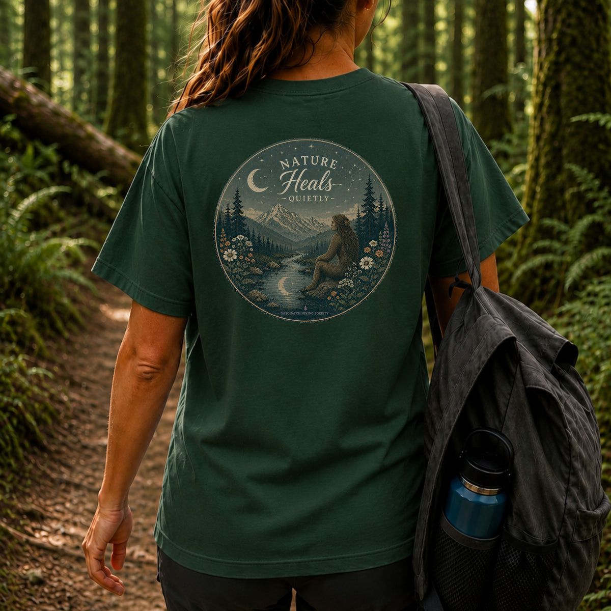 Nature Heals Quietly Comfort Colors Tee