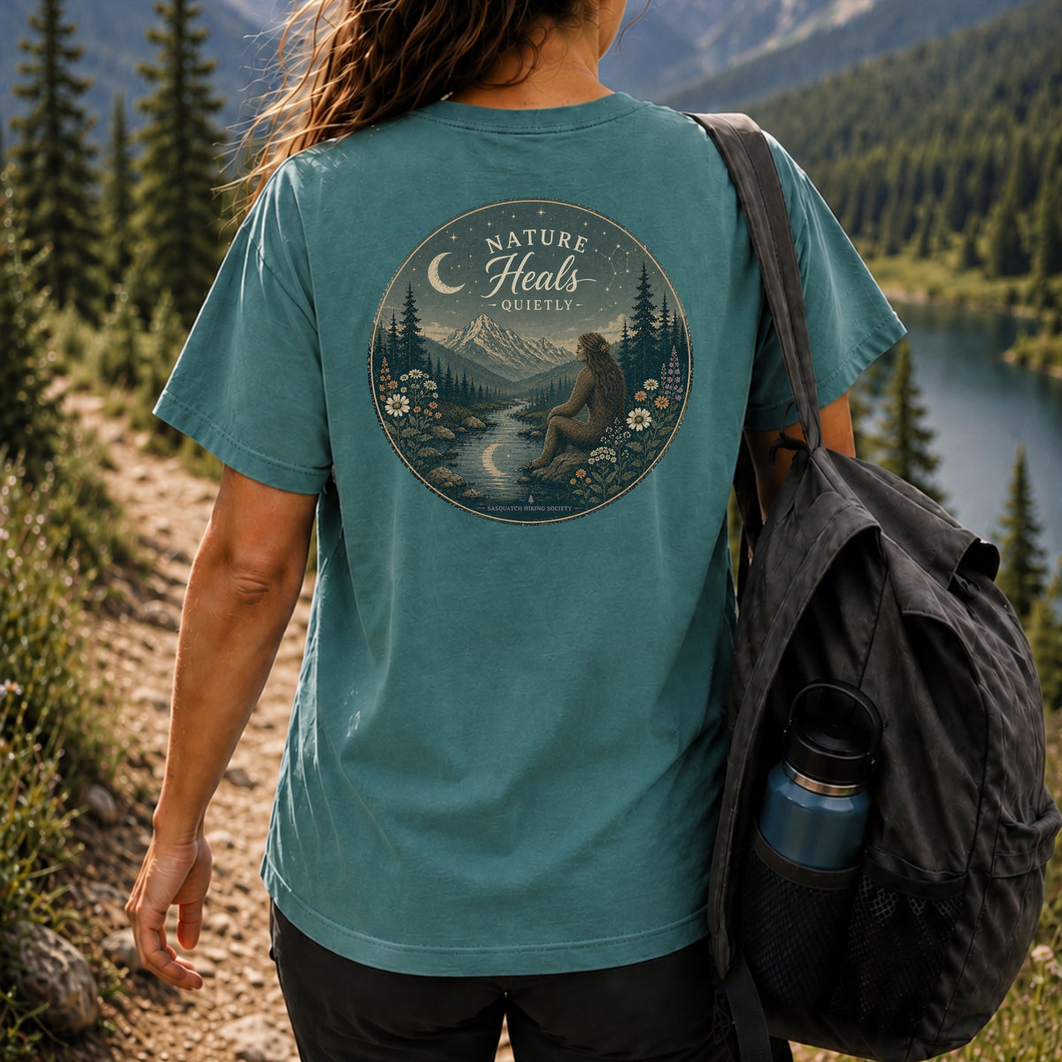 Nature Heals Quietly Comfort Colors Tee