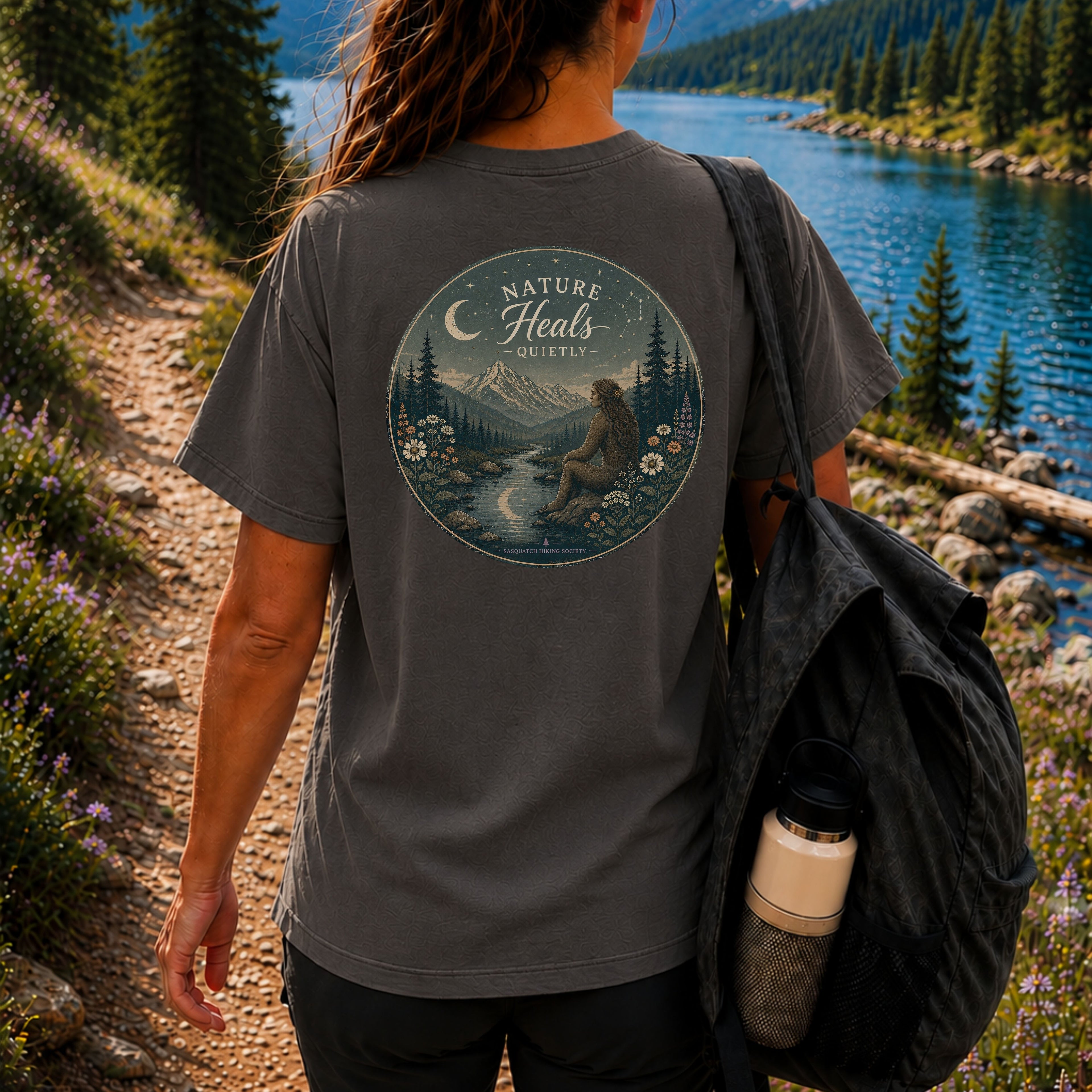 Nature Heals Quietly Comfort Colors Tee