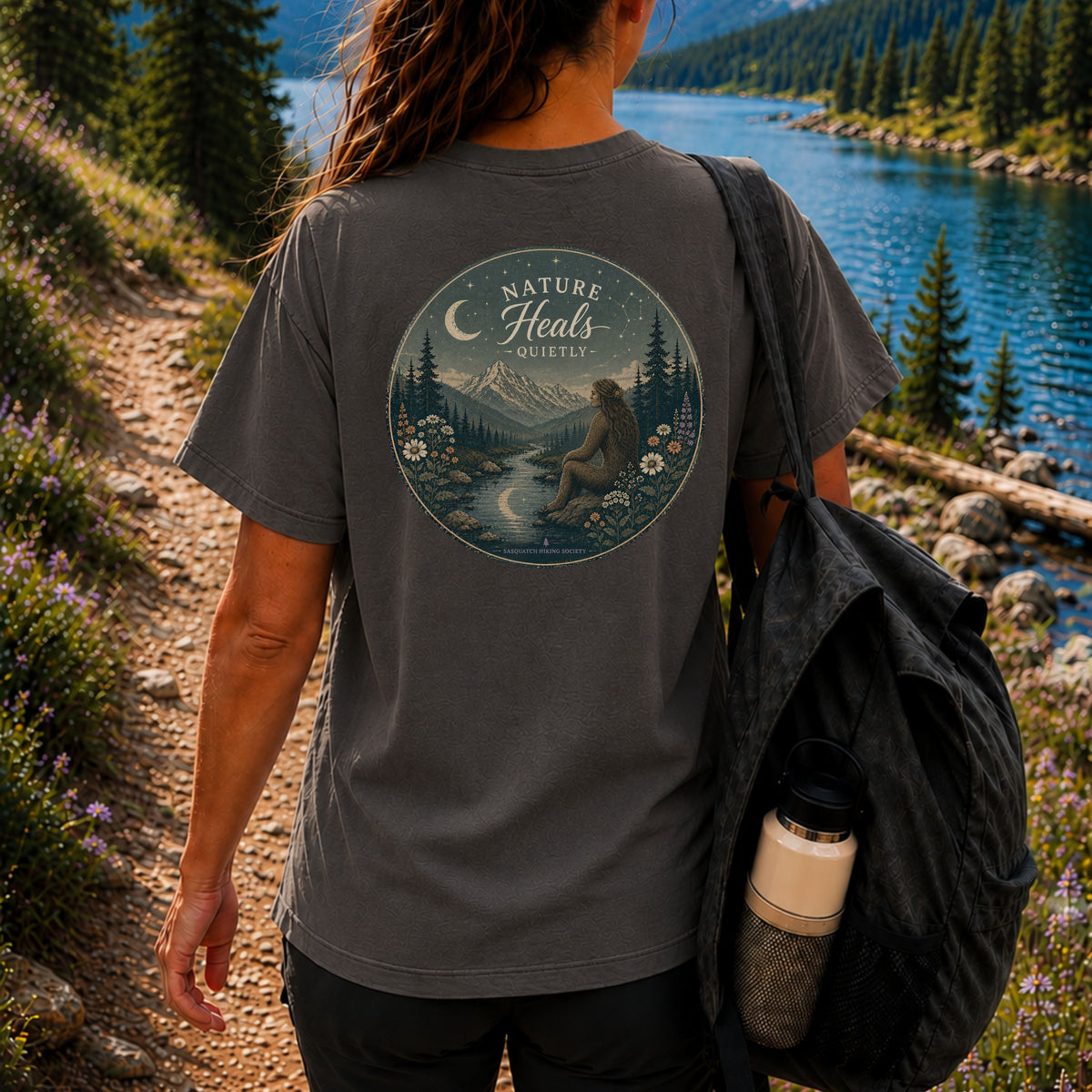 Nature Heals Quietly Comfort Colors Tee