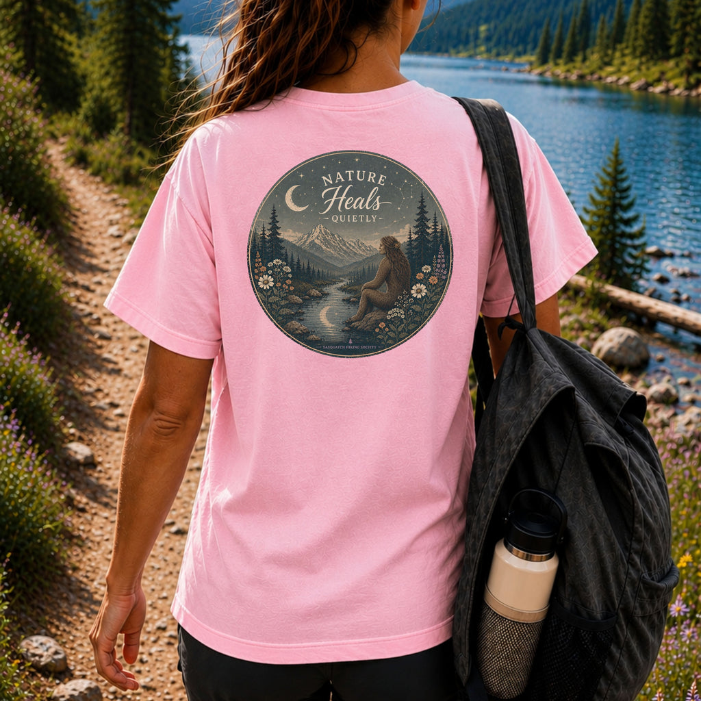 Nature Heals Quietly Comfort Colors Tee