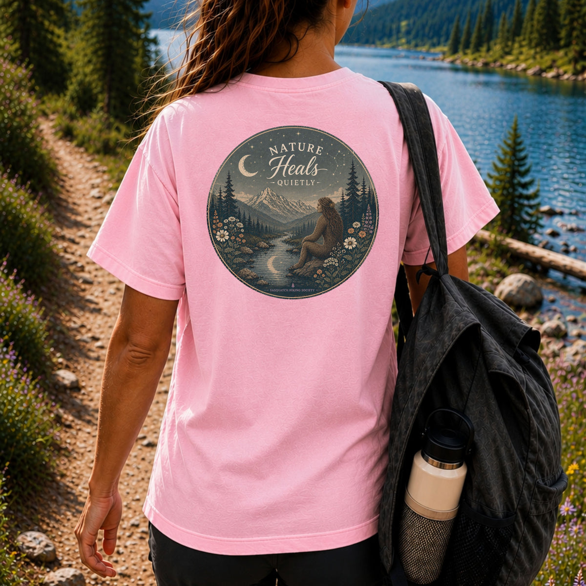 Nature Heals Quietly Comfort Colors Tee
