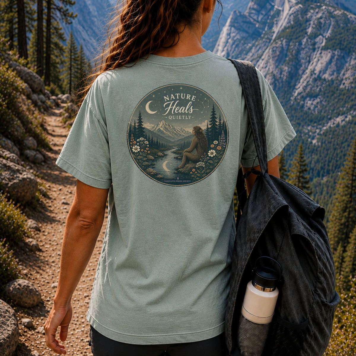 Nature Heals Quietly Comfort Colors Tee