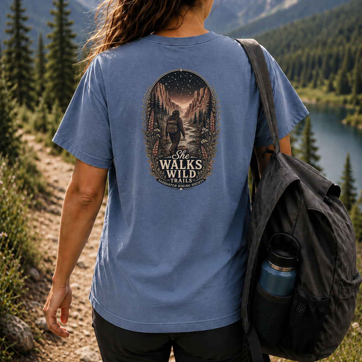 She Walks Wild Trails Comfort Colors Tee