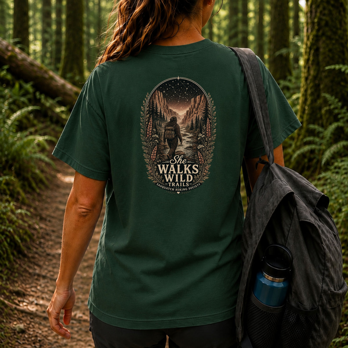 She Walks Wild Trails Comfort Colors Tee