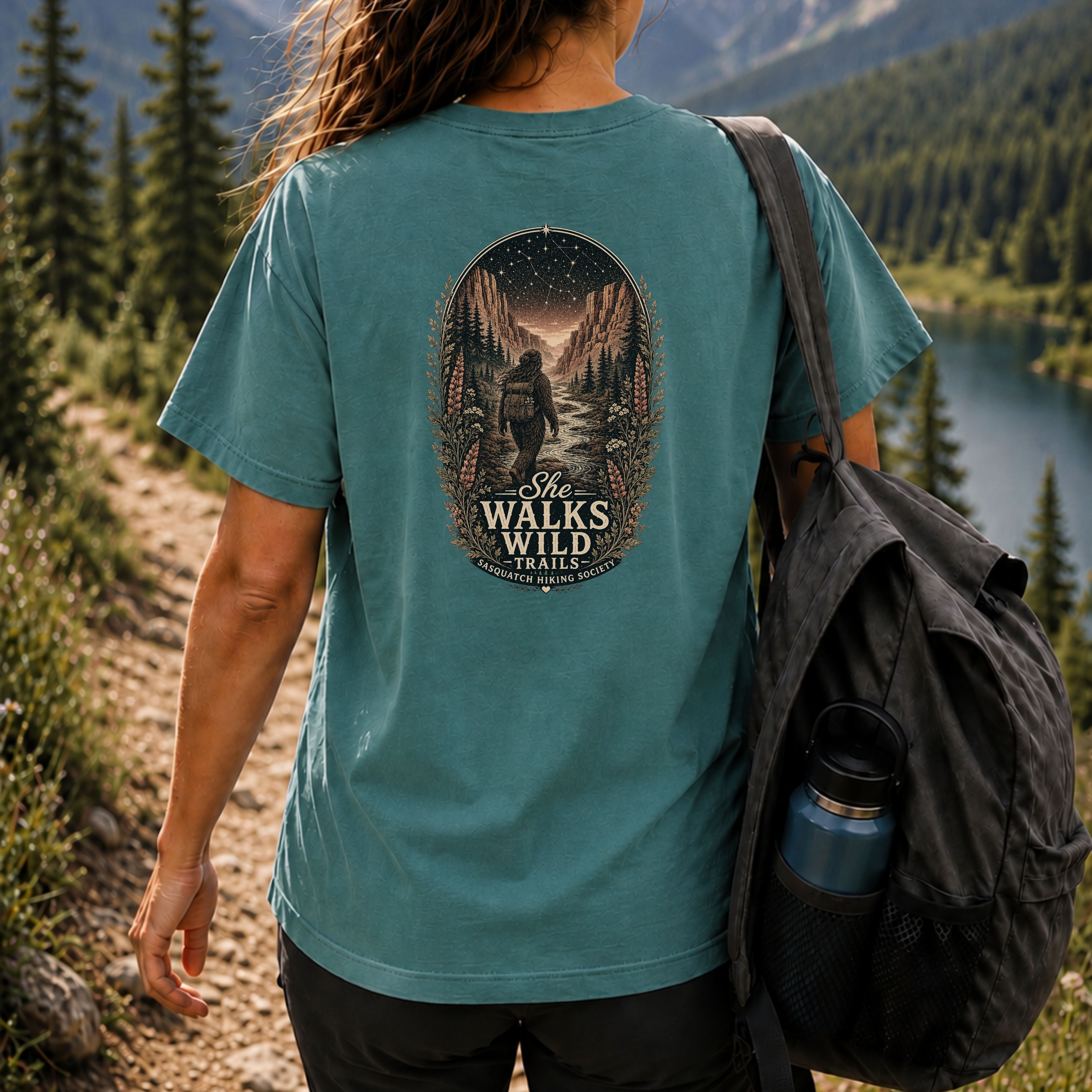 She Walks Wild Trails Comfort Colors Tee