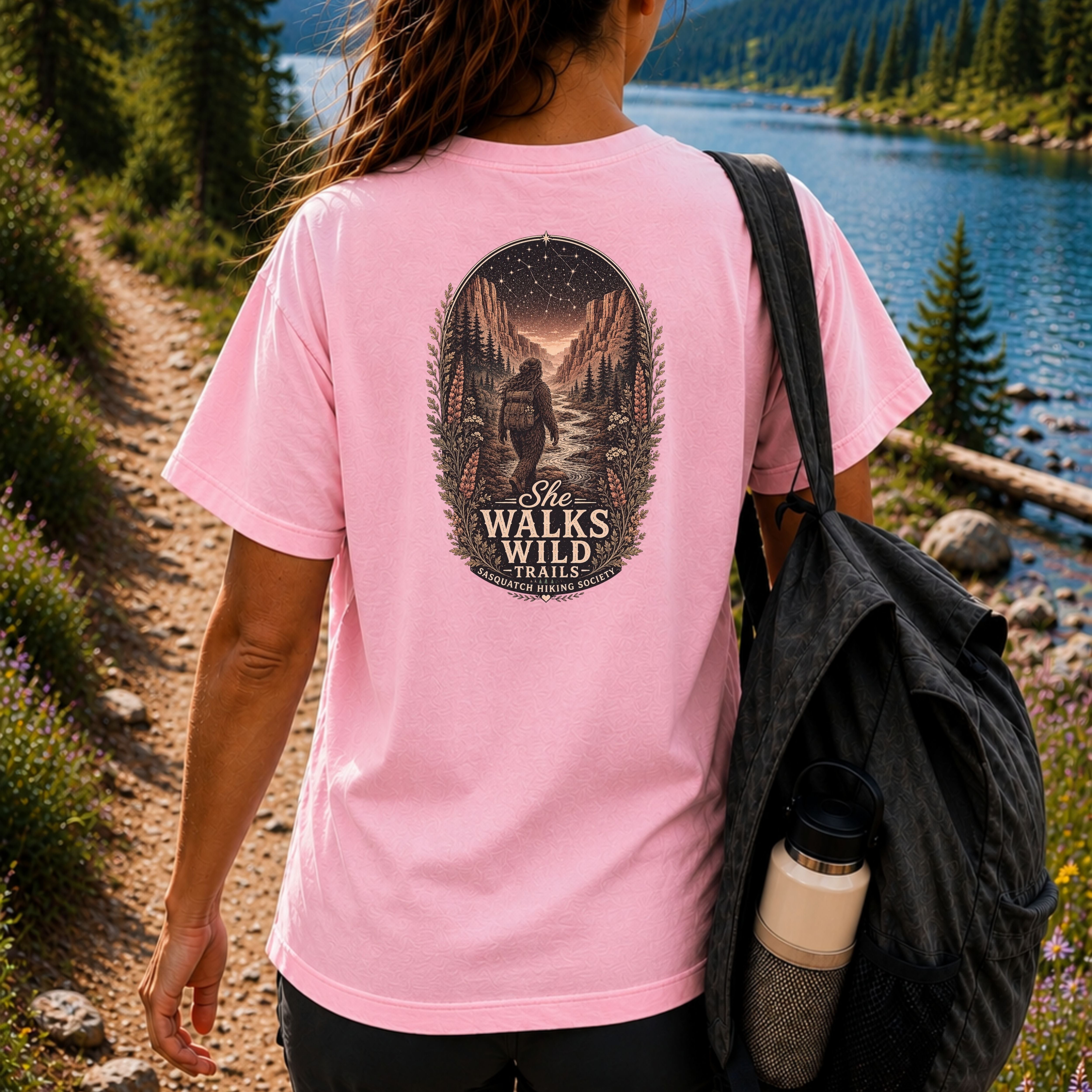 She Walks Wild Trails Comfort Colors Tee
