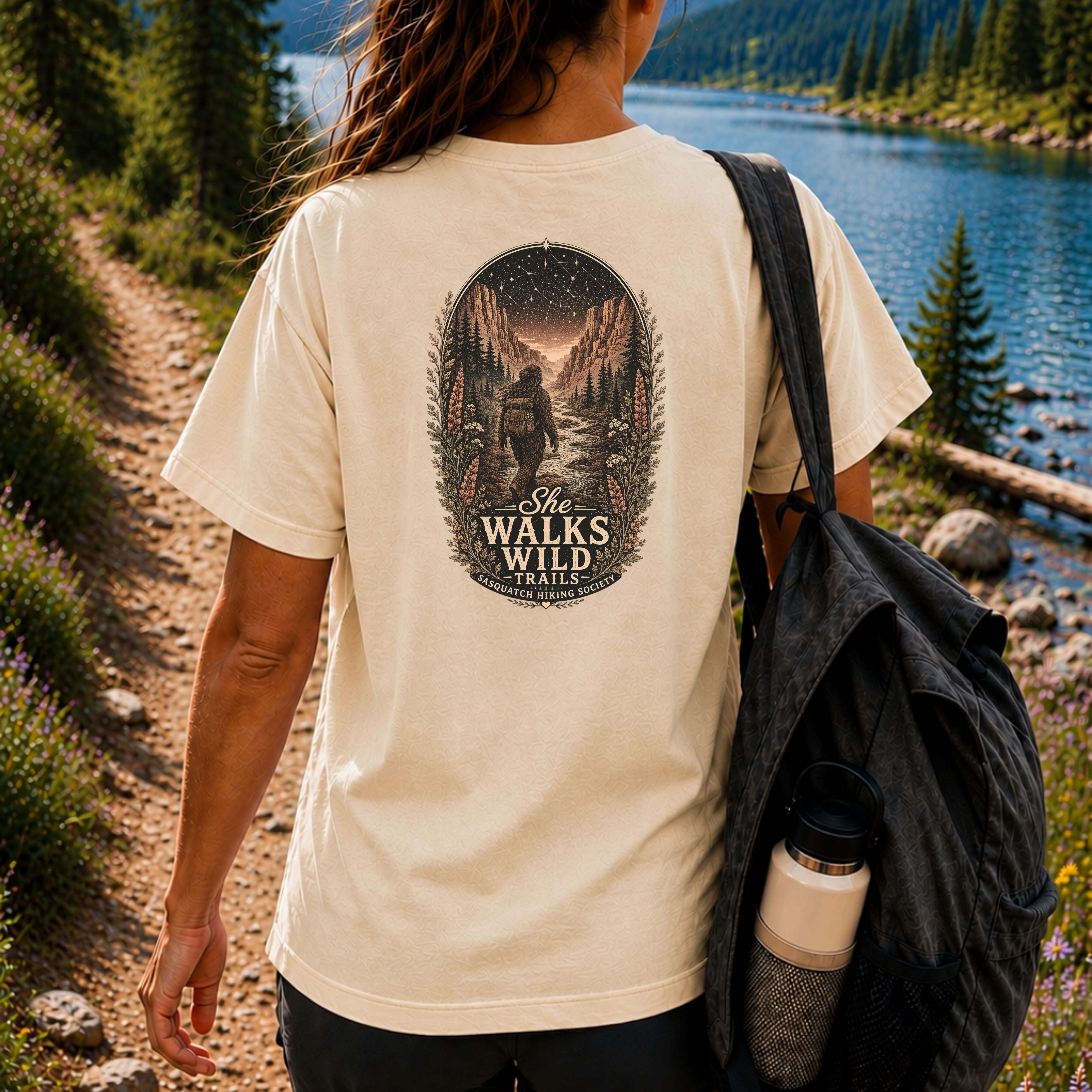 She Walks Wild Trails Comfort Colors Tee