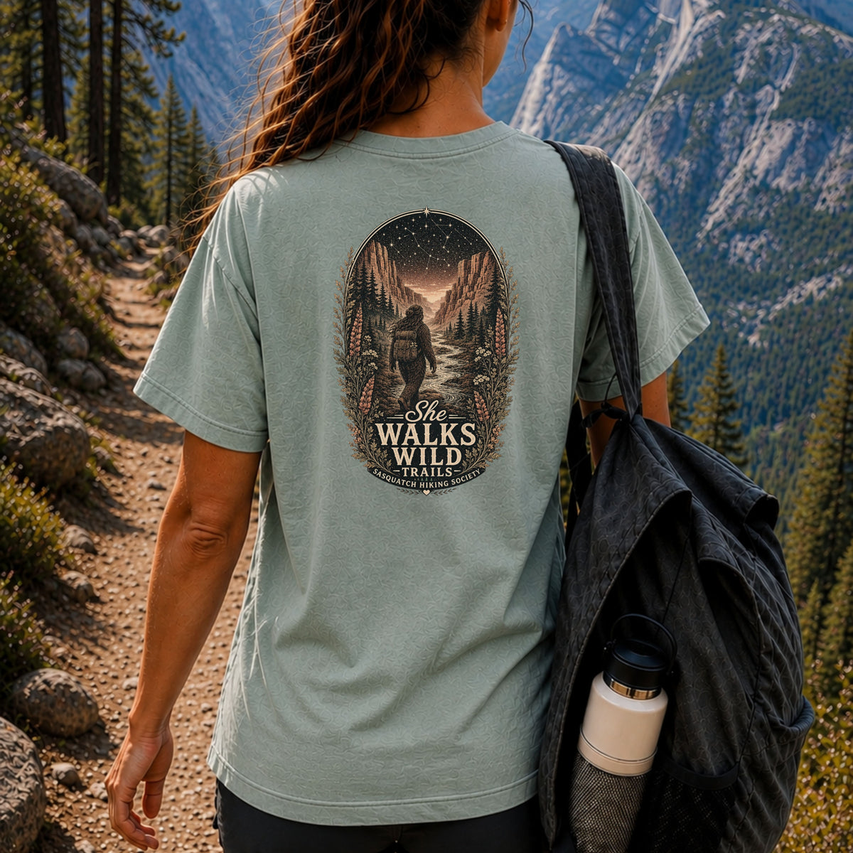 She Walks Wild Trails Comfort Colors Tee