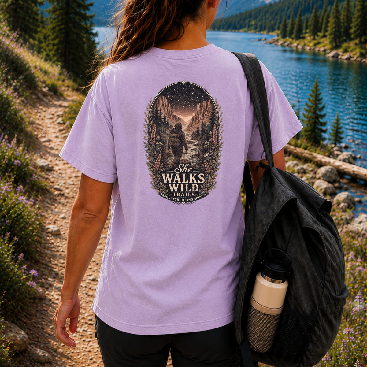 She Walks Wild Trails Comfort Colors Tee