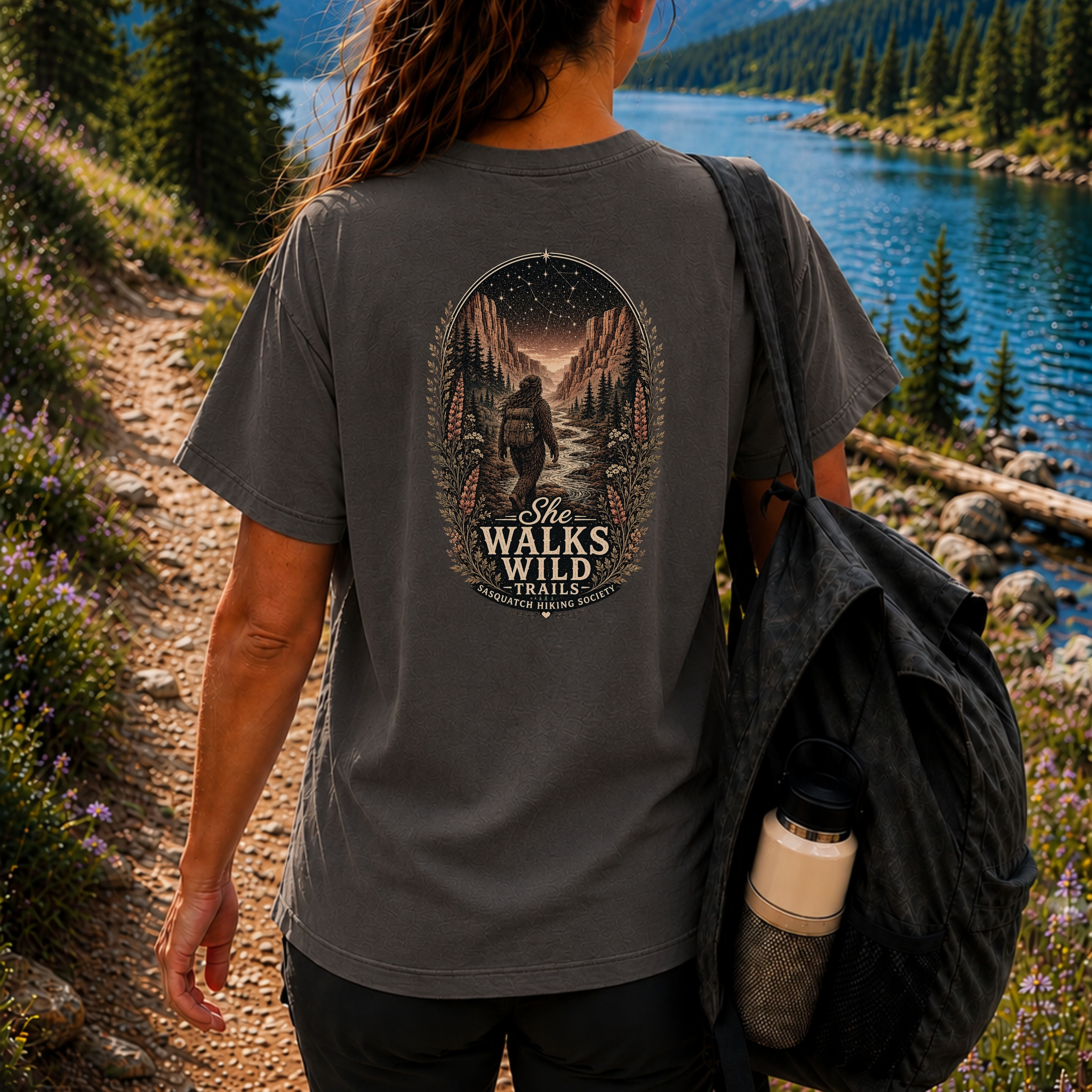 She Walks Wild Trails Comfort Colors Tee