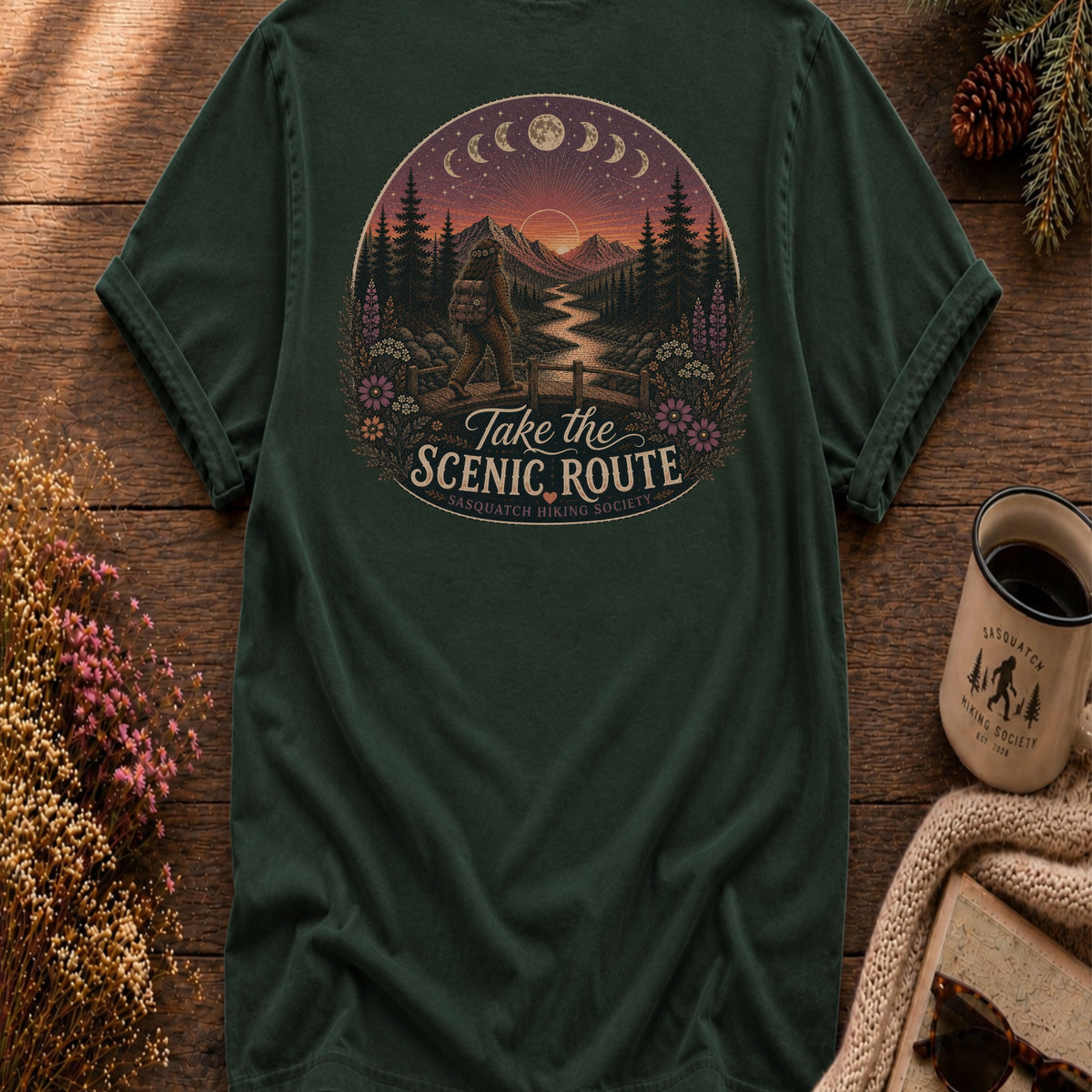 Take the Scenic Route Comfort Colors Tee