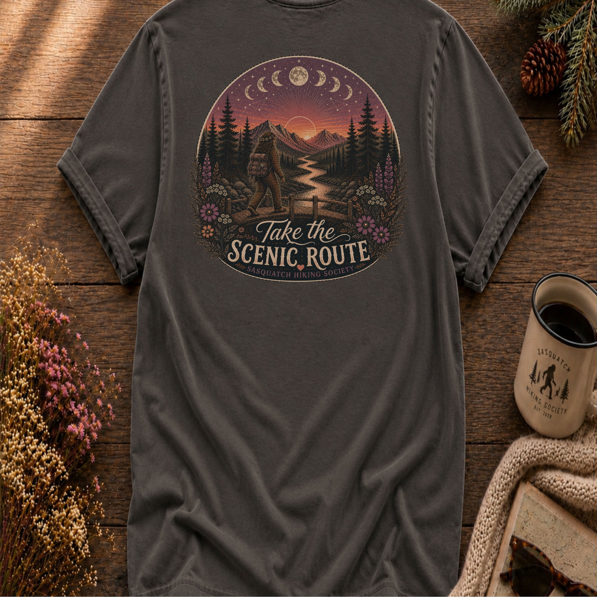 Take the Scenic Route Comfort Colors Tee