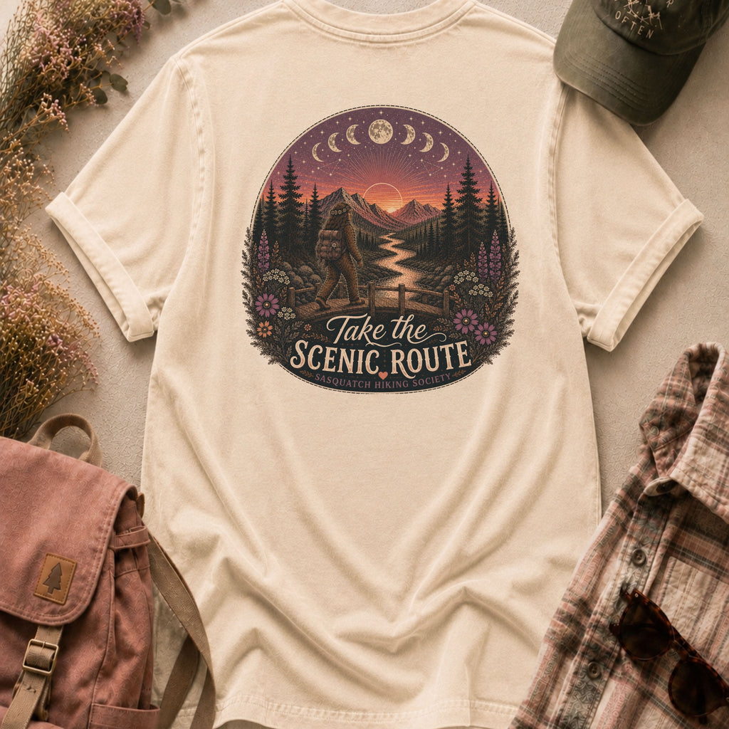 Take the Scenic Route Comfort Colors Tee