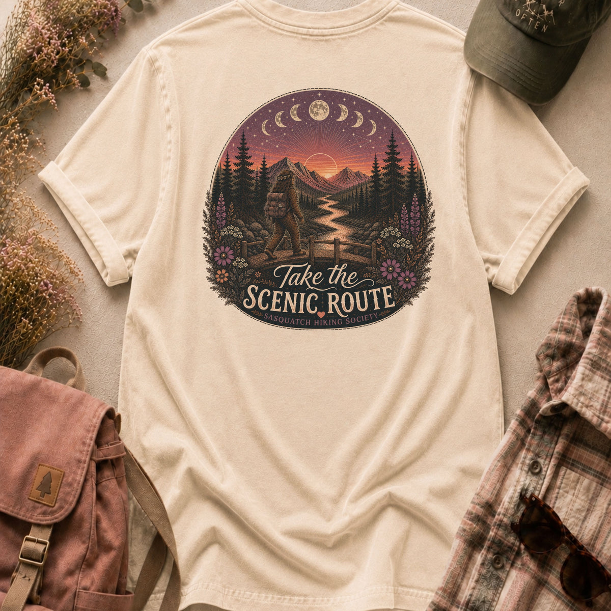 Take the Scenic Route Comfort Colors Tee