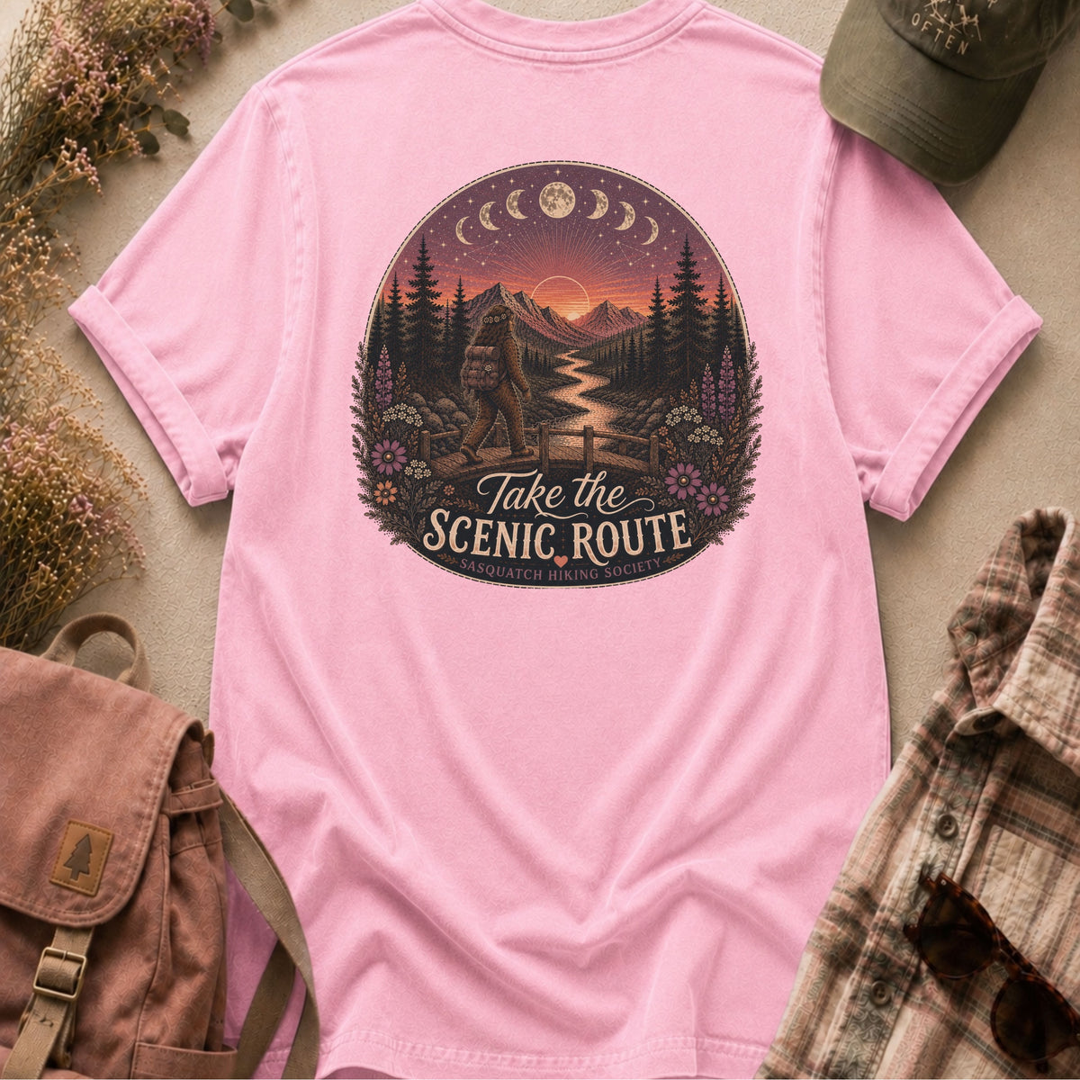 Take the Scenic Route Comfort Colors Tee