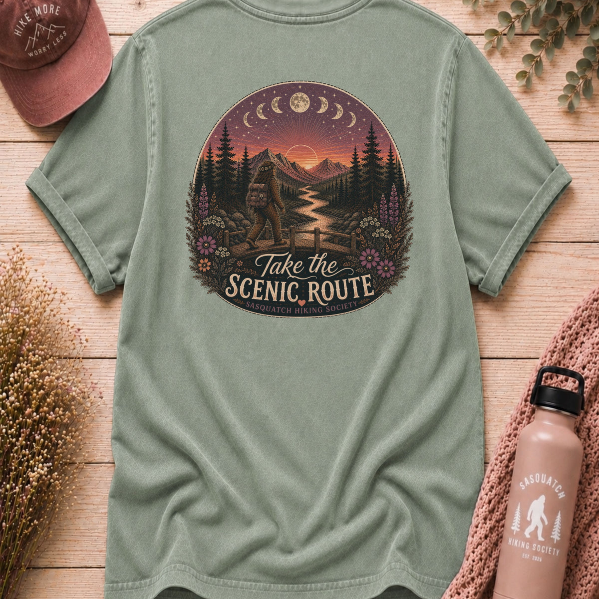 Take the Scenic Route Comfort Colors Tee