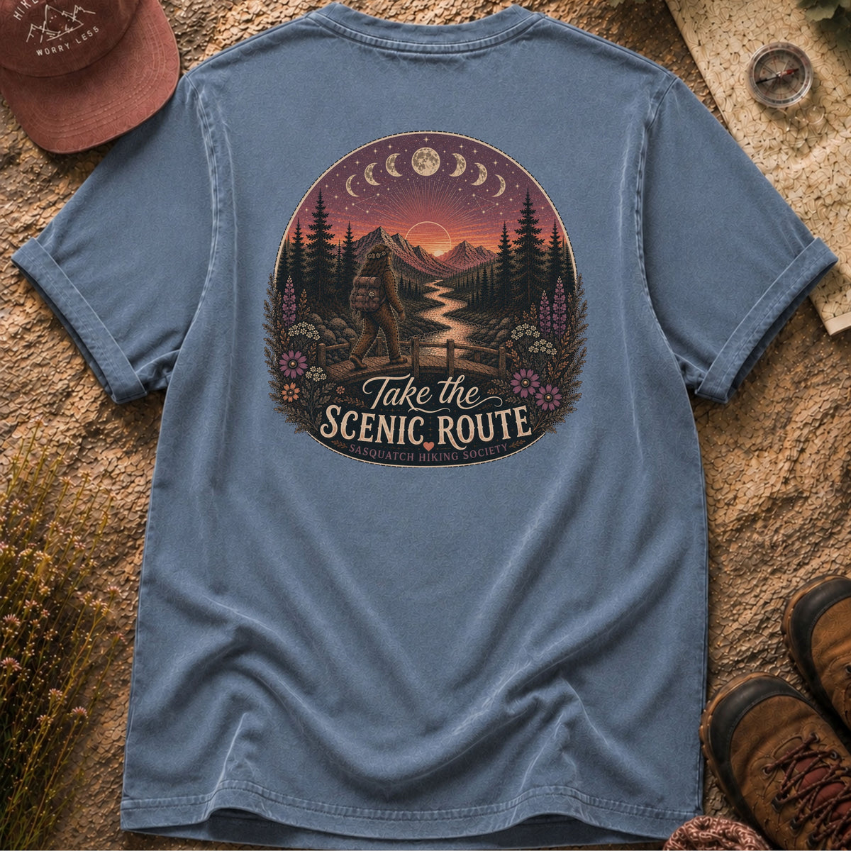 Take the Scenic Route Comfort Colors Tee