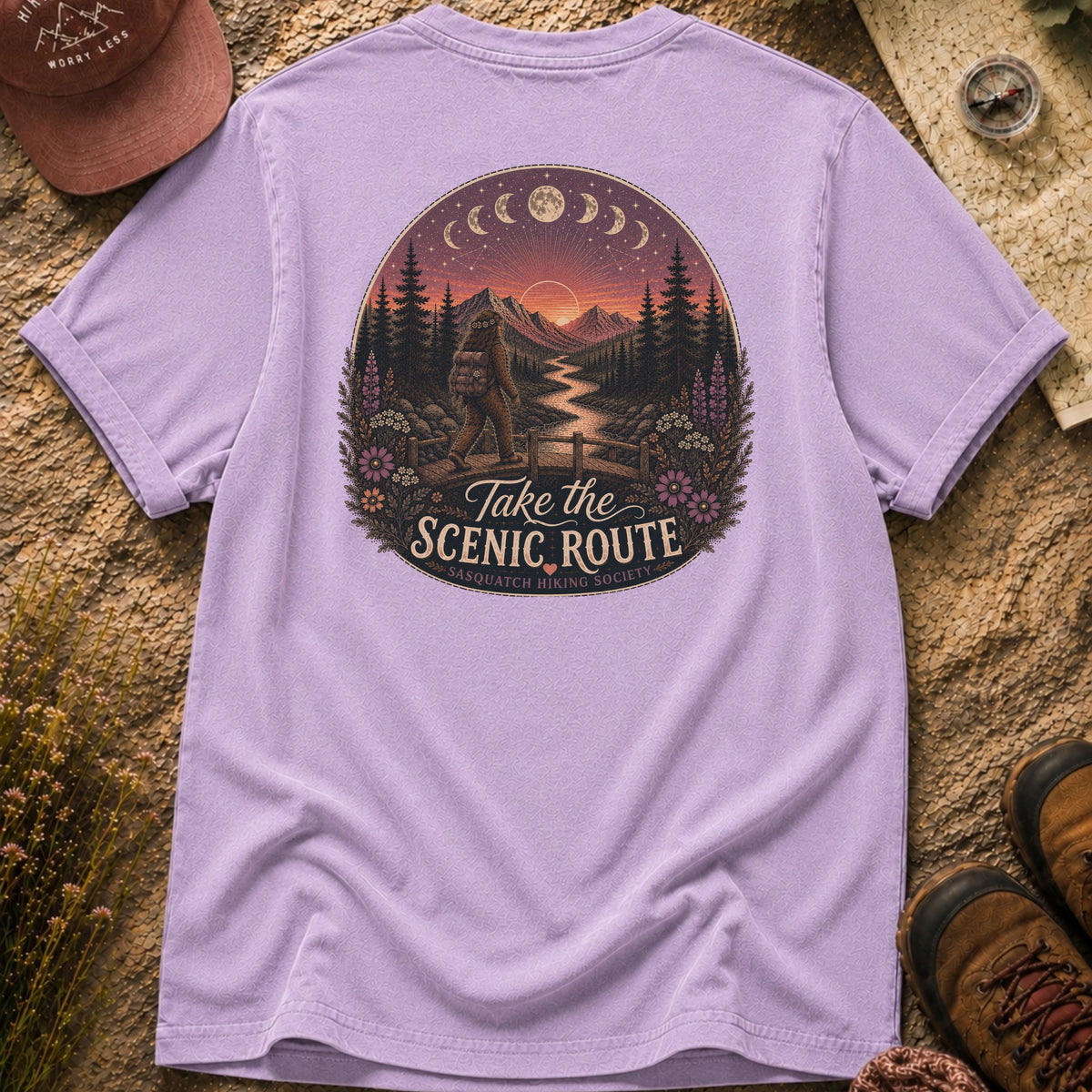 Take the Scenic Route Comfort Colors Tee