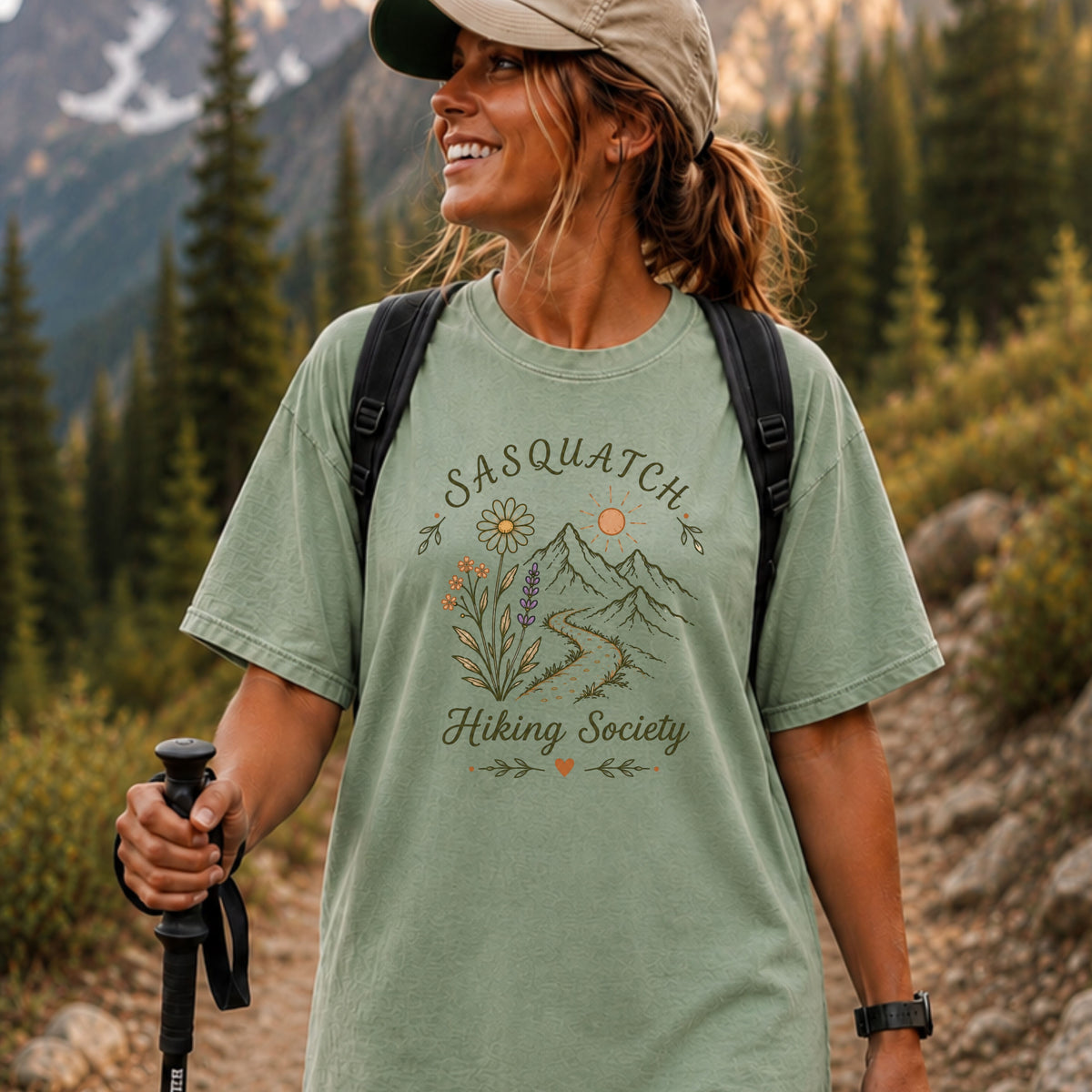 Sasquatch Flowers Tee