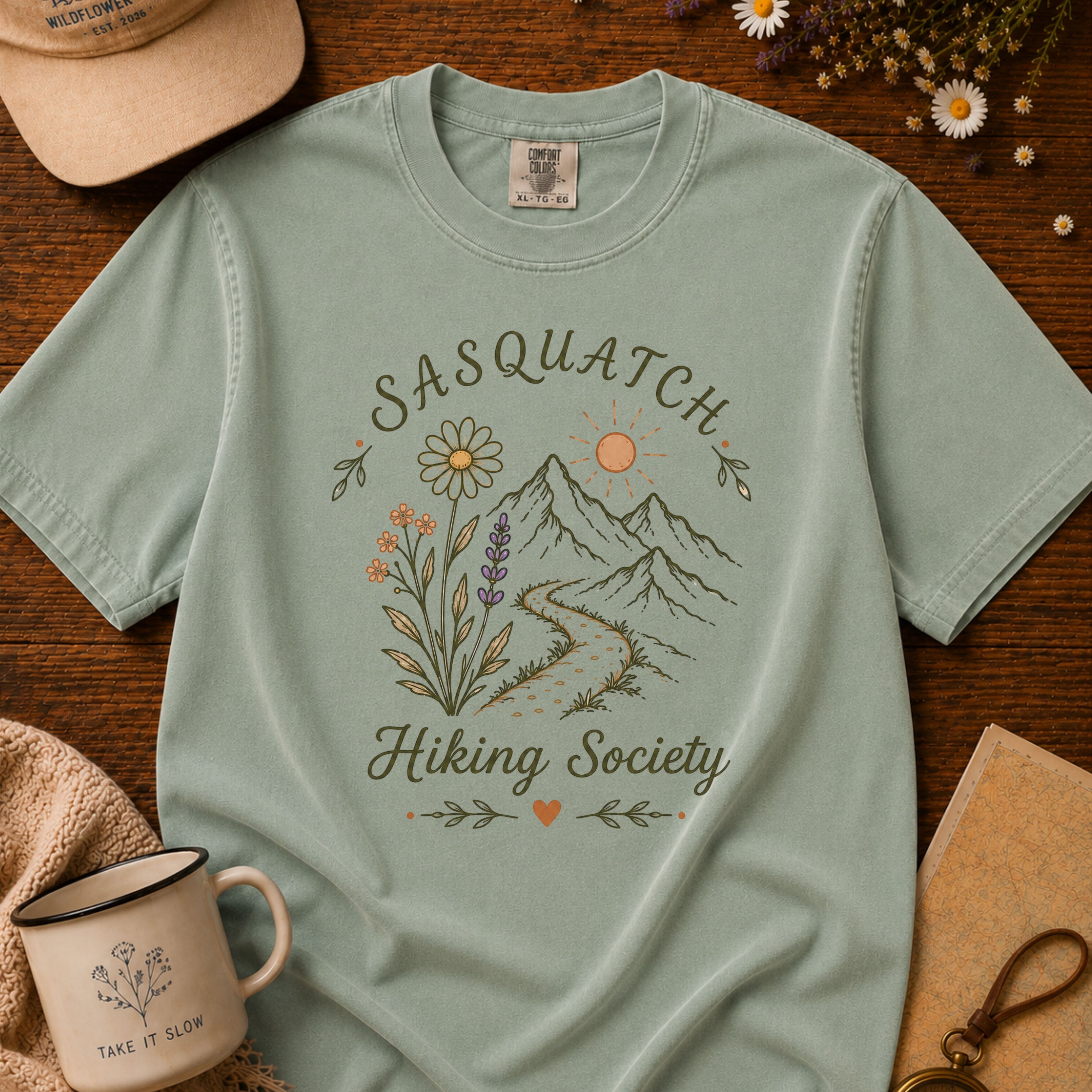 Sasquatch Flowers Tee