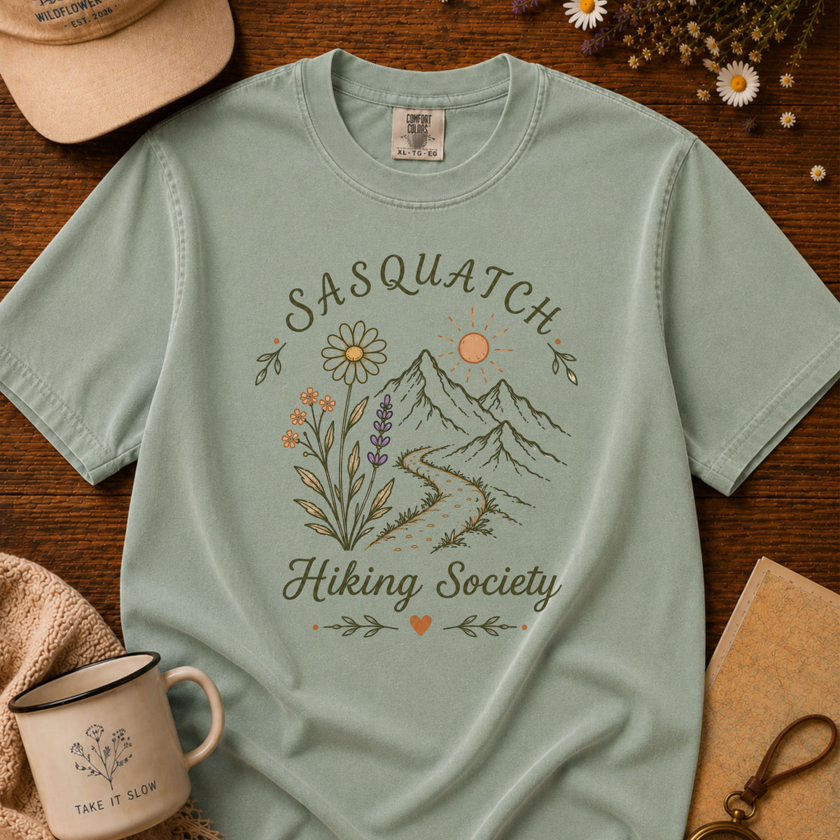 Sasquatch Flowers Tee