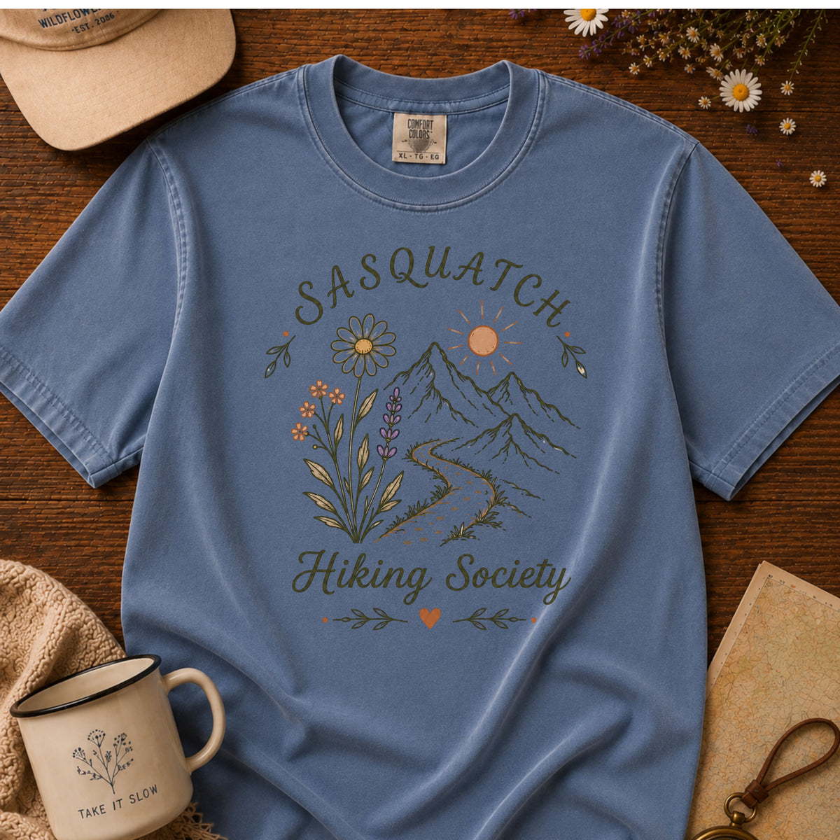 Sasquatch Flowers Tee